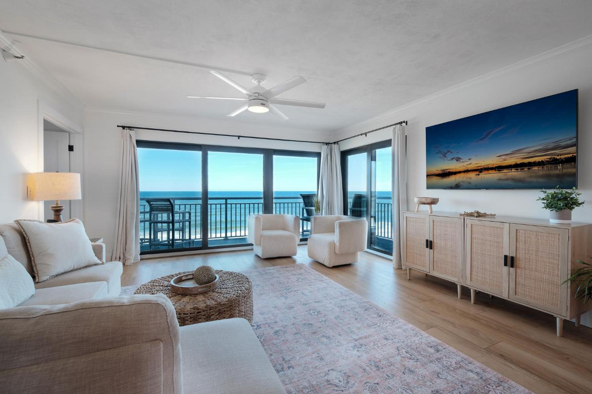 Spectacular views from this oceanfront property located on the no-drive beach!
