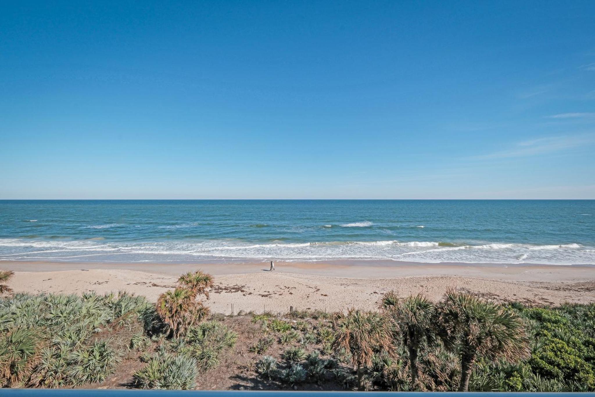Spectacular views from this oceanfront property located on the no-drive beach!
