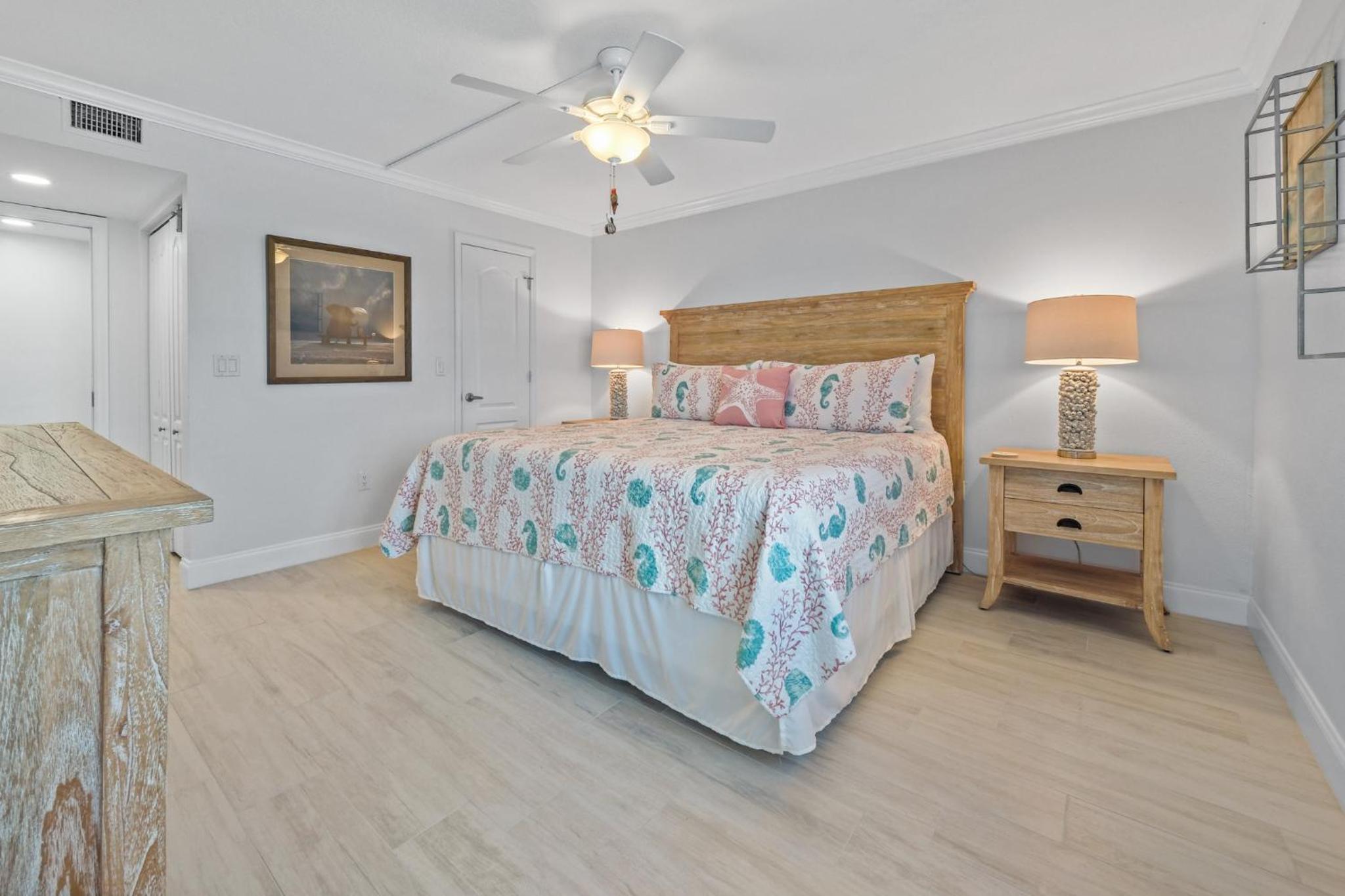 Corner oceanfront views with wrap around balcony located on the no-drive beach!