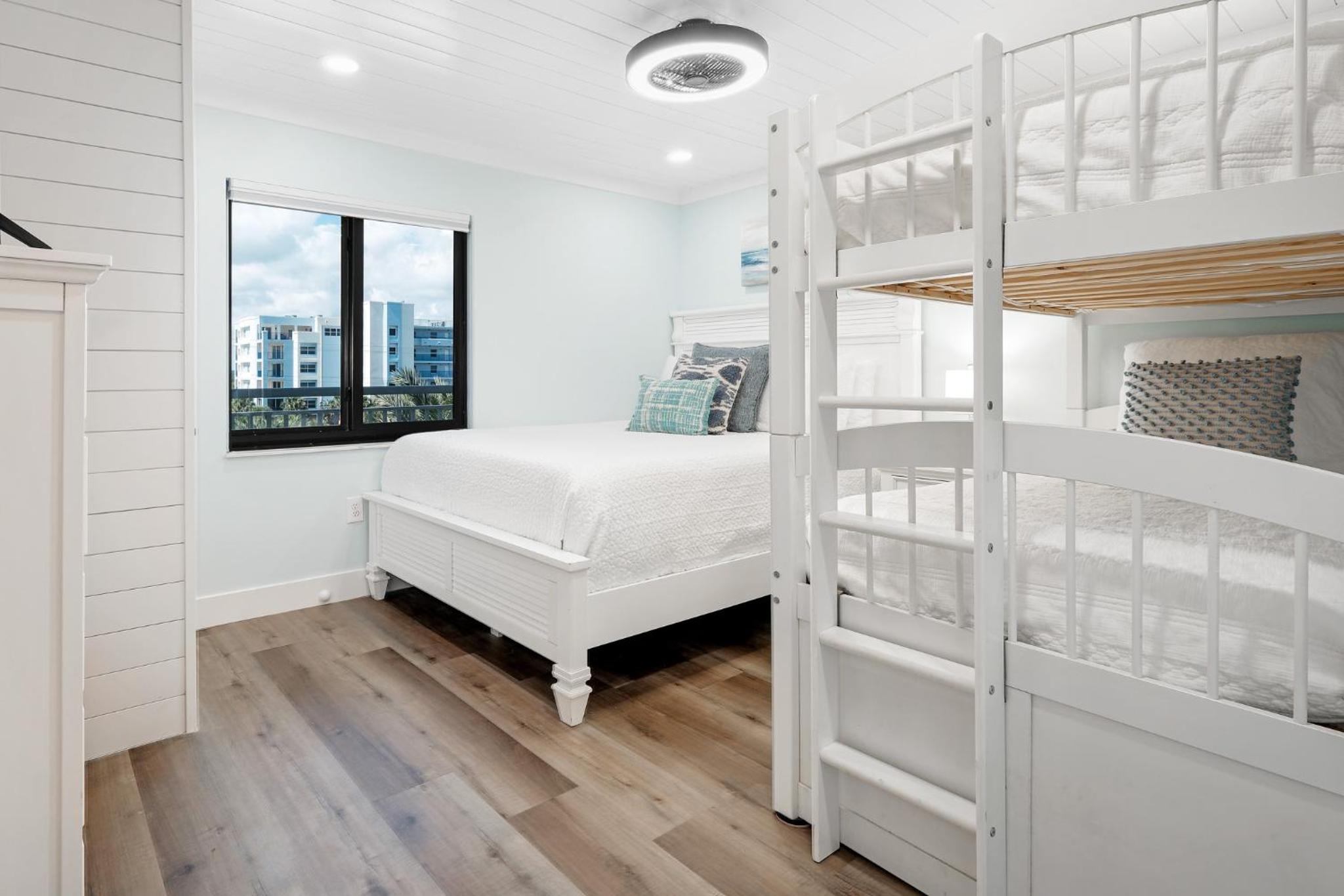 Large balcony with direct oceanfront views and access to complex pool