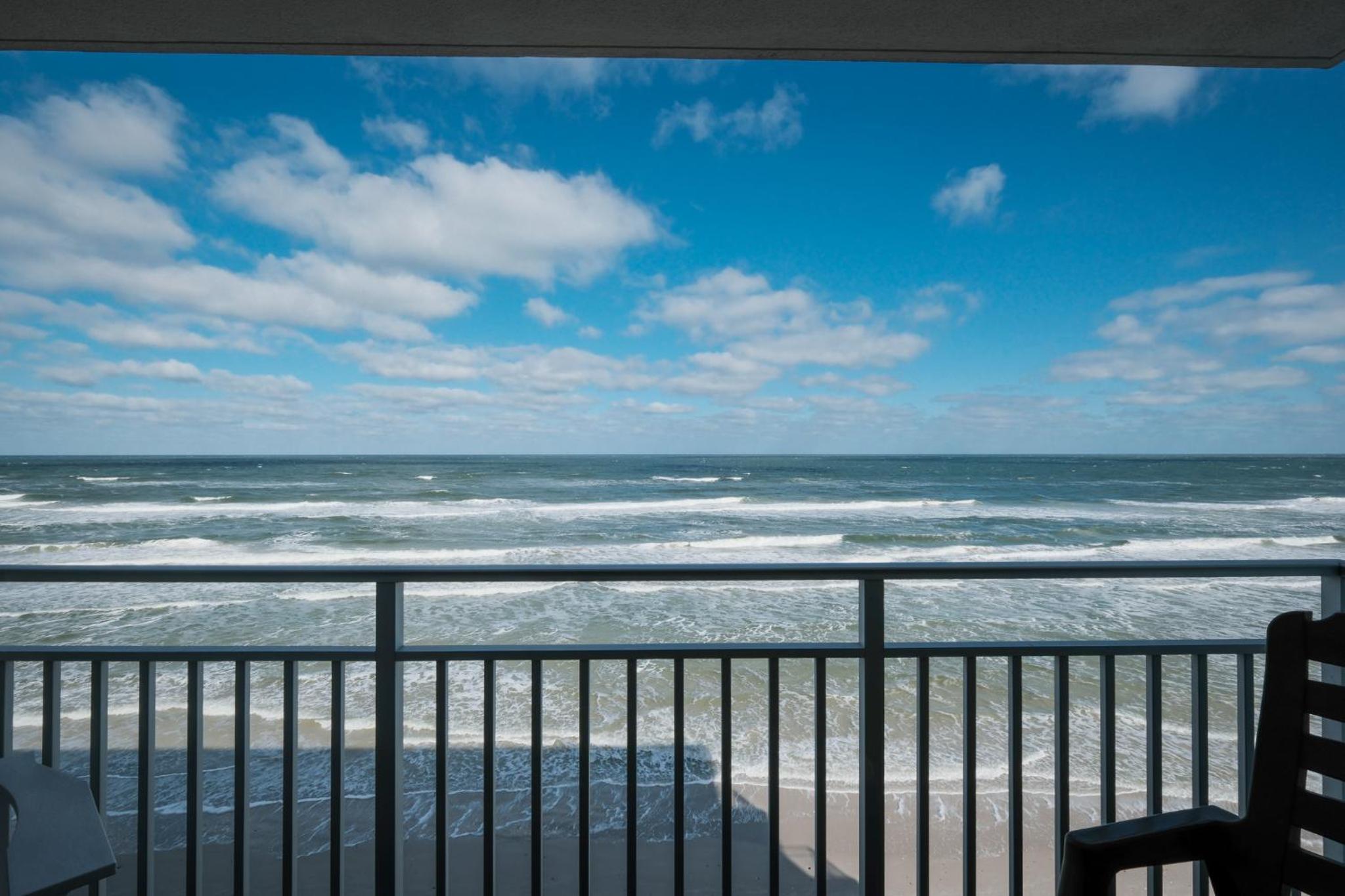 Direct Oceanfront Condo, No-Drive Beach, Great Beach View From Private Balcony