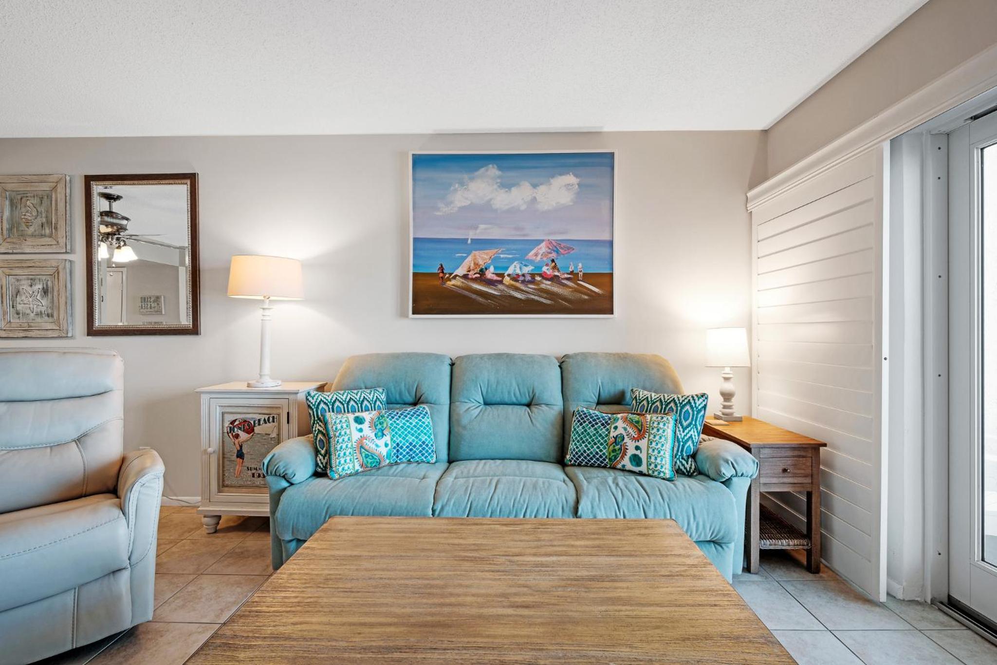 Direct Oceanfront Condo, No-Drive Beach, Great Beach View From Private Balcony