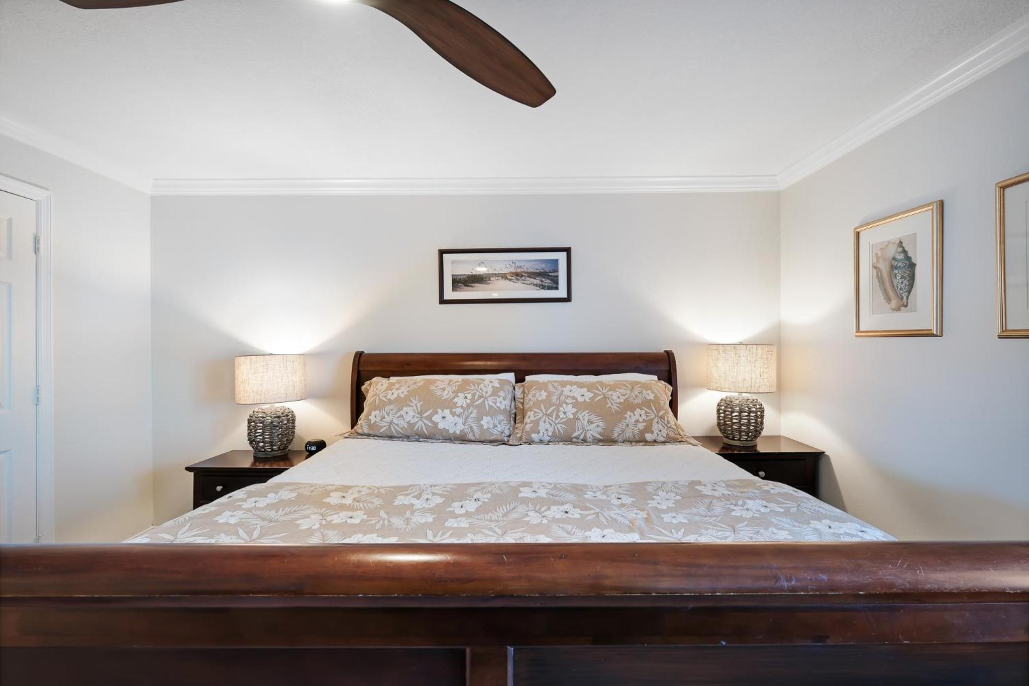Take in the oceanfront corner views located on the no-drive beach!
