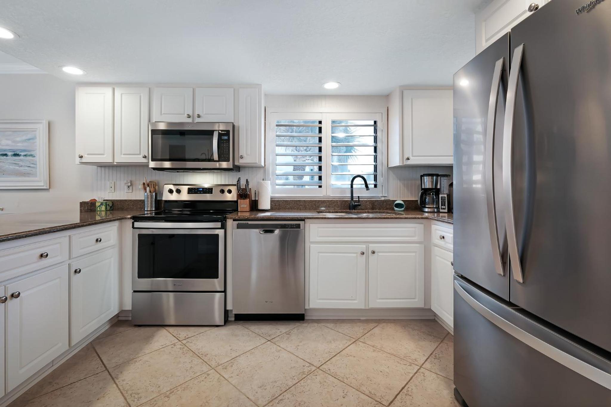 Take in the oceanfront corner views located on the no-drive beach!