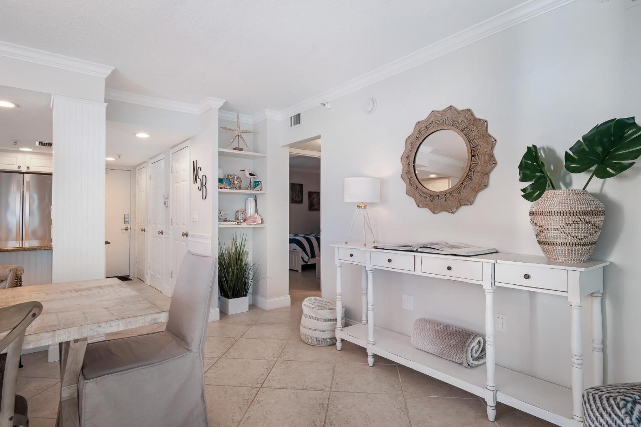 Take in the oceanfront corner views located on the no-drive beach!