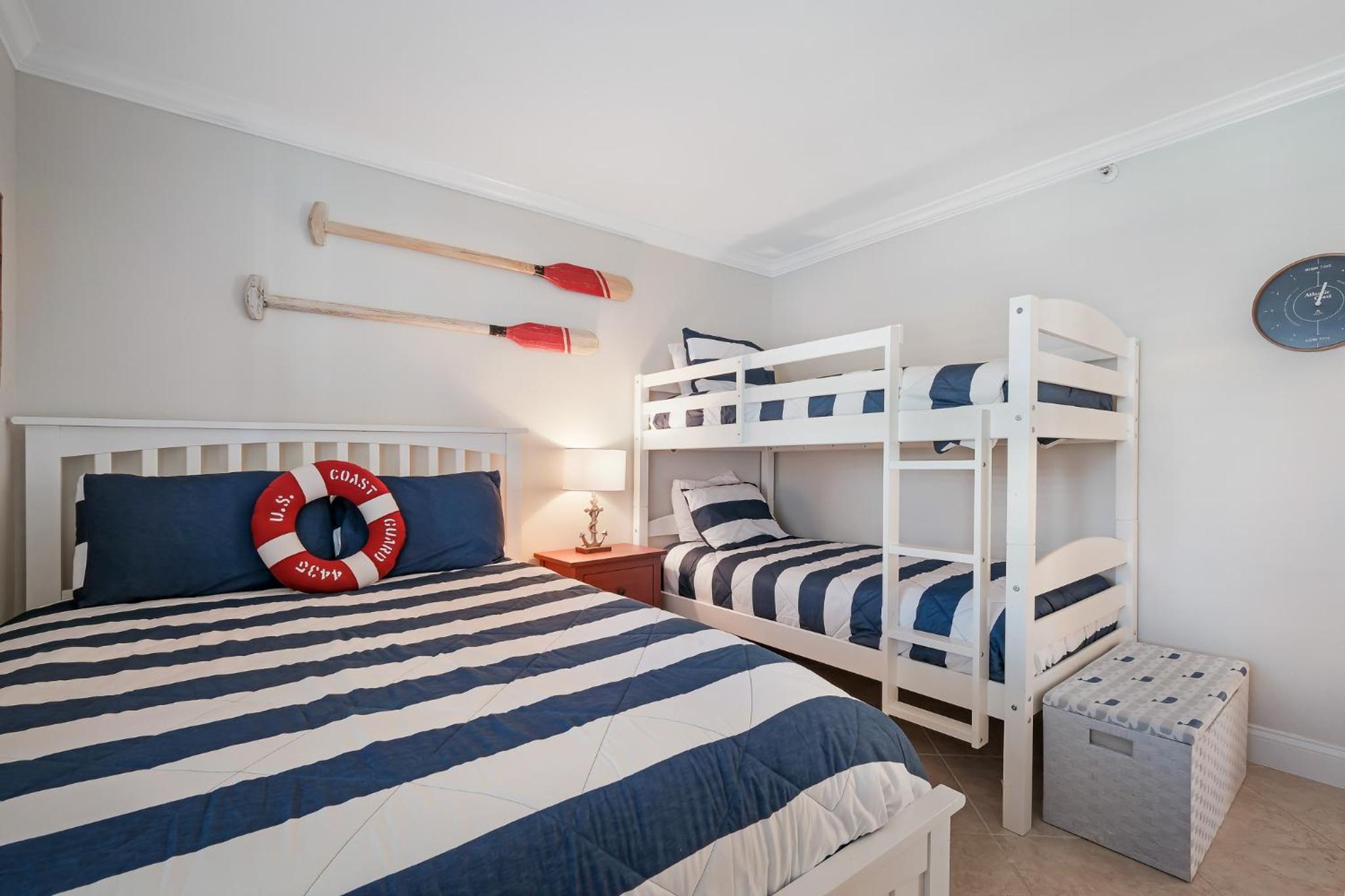 Take in the oceanfront corner views located on the no-drive beach!