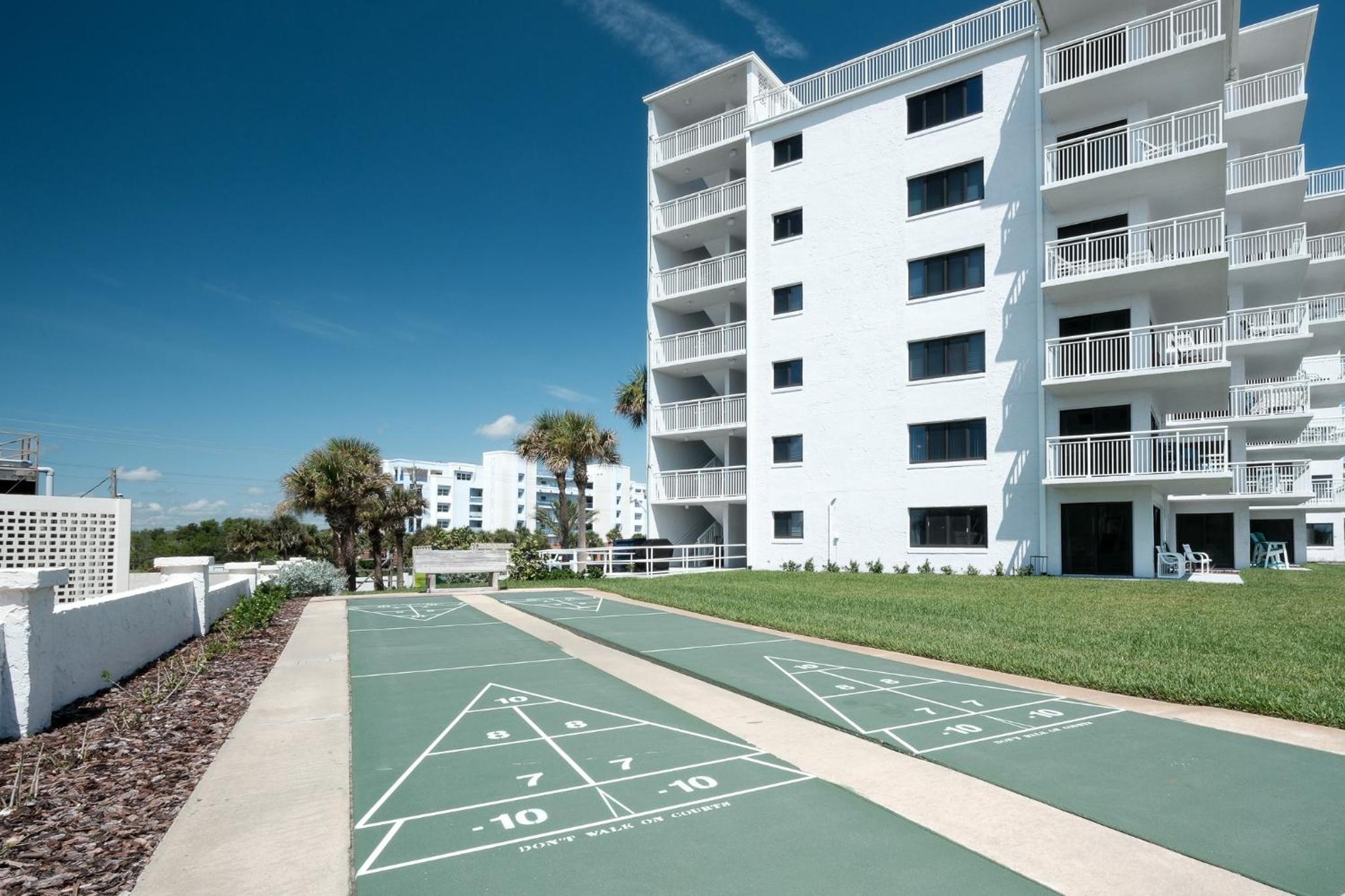 Take in the oceanfront corner views located on the no-drive beach!