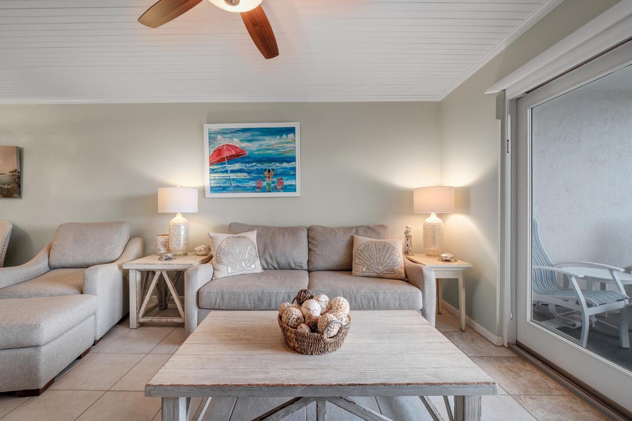 Top Floor Ocean and Pool Views located on No-Drive Beach with 2 Complex Pools