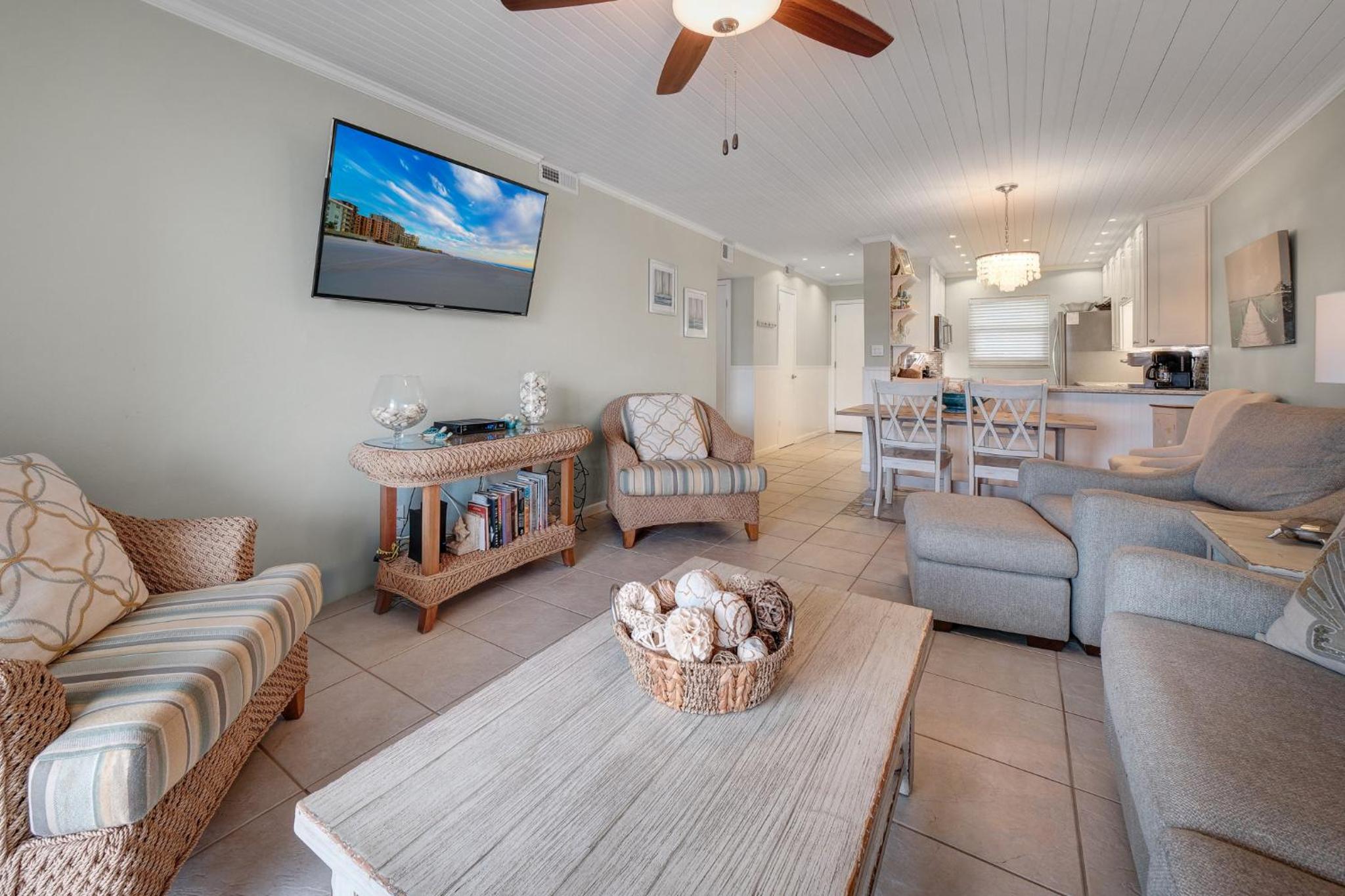 Top Floor Ocean and Pool Views located on No-Drive Beach with 2 Complex Pools