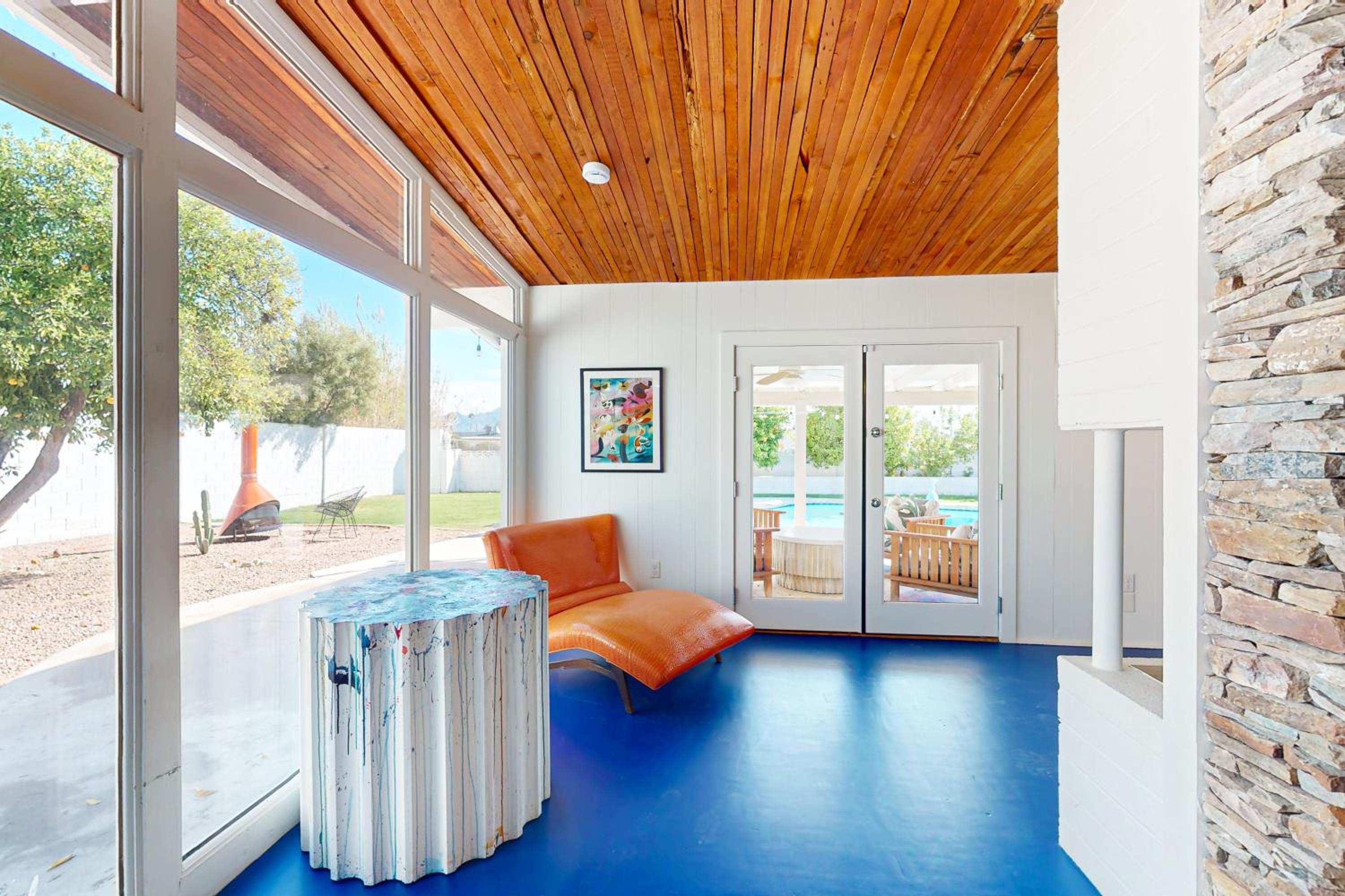 Lounge Poolside Scottsdale Gem with Game Room!