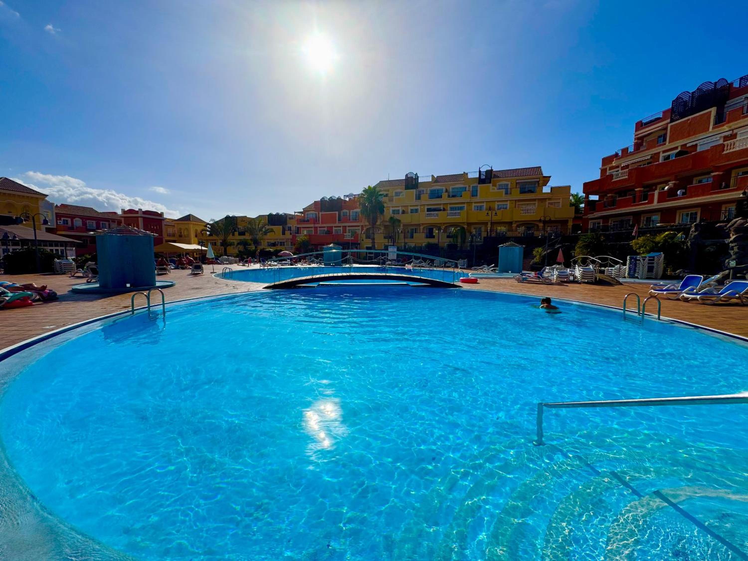 Prime Las Americas Getaway - Apartment with Huge Private Terrace & Pool Access