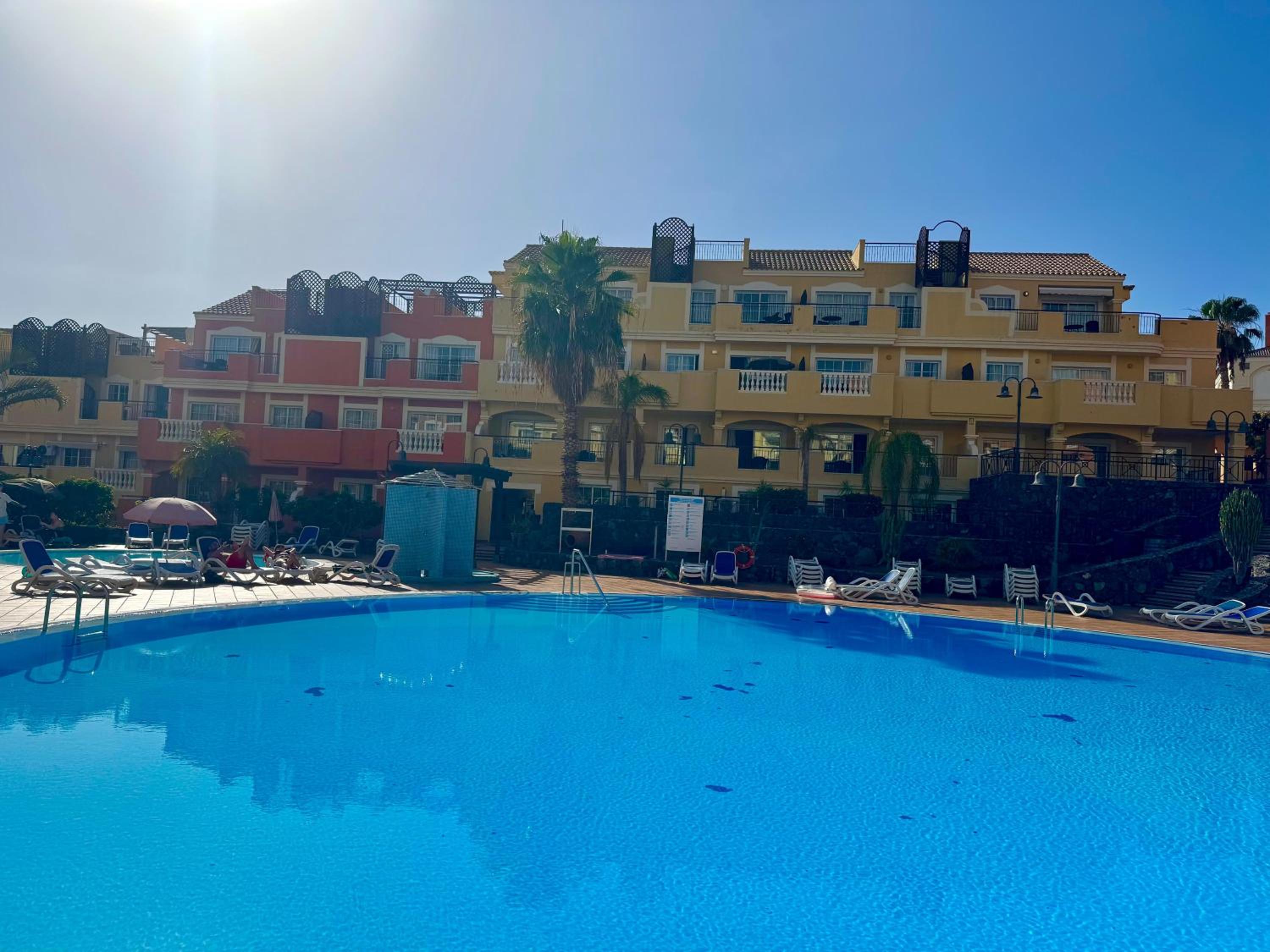 Prime Las Americas Getaway - Apartment with Huge Private Terrace & Pool Access