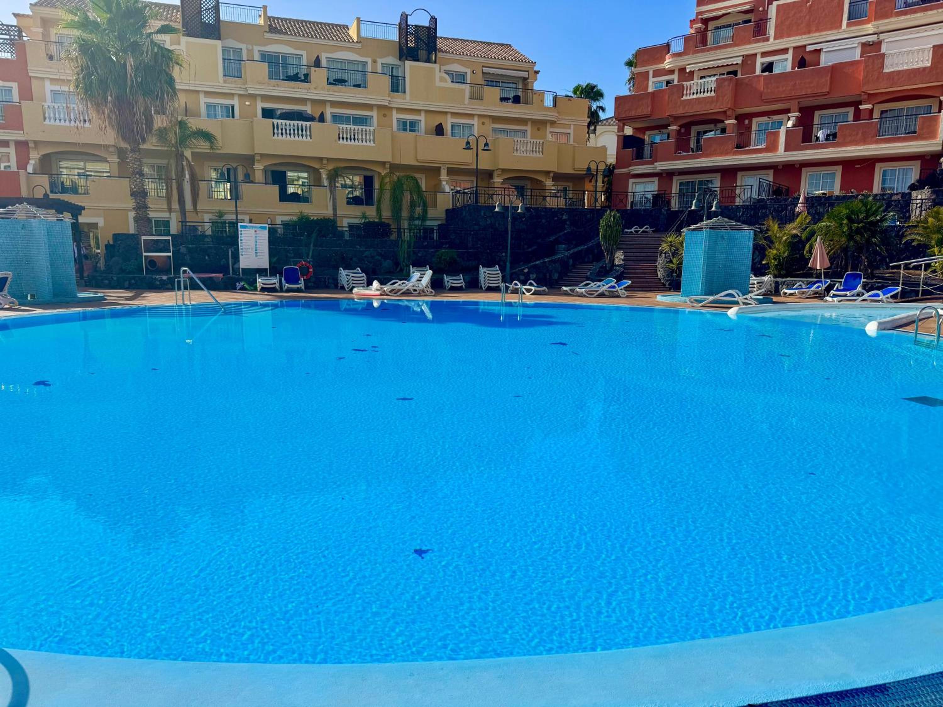Prime Las Americas Getaway - Apartment with Huge Private Terrace & Pool Access