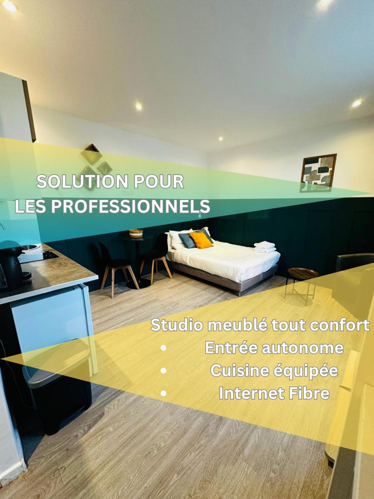 BtoBed - Location Professionnelle - 2 Studios Confort - Proche Parc des Expos et Stade de France