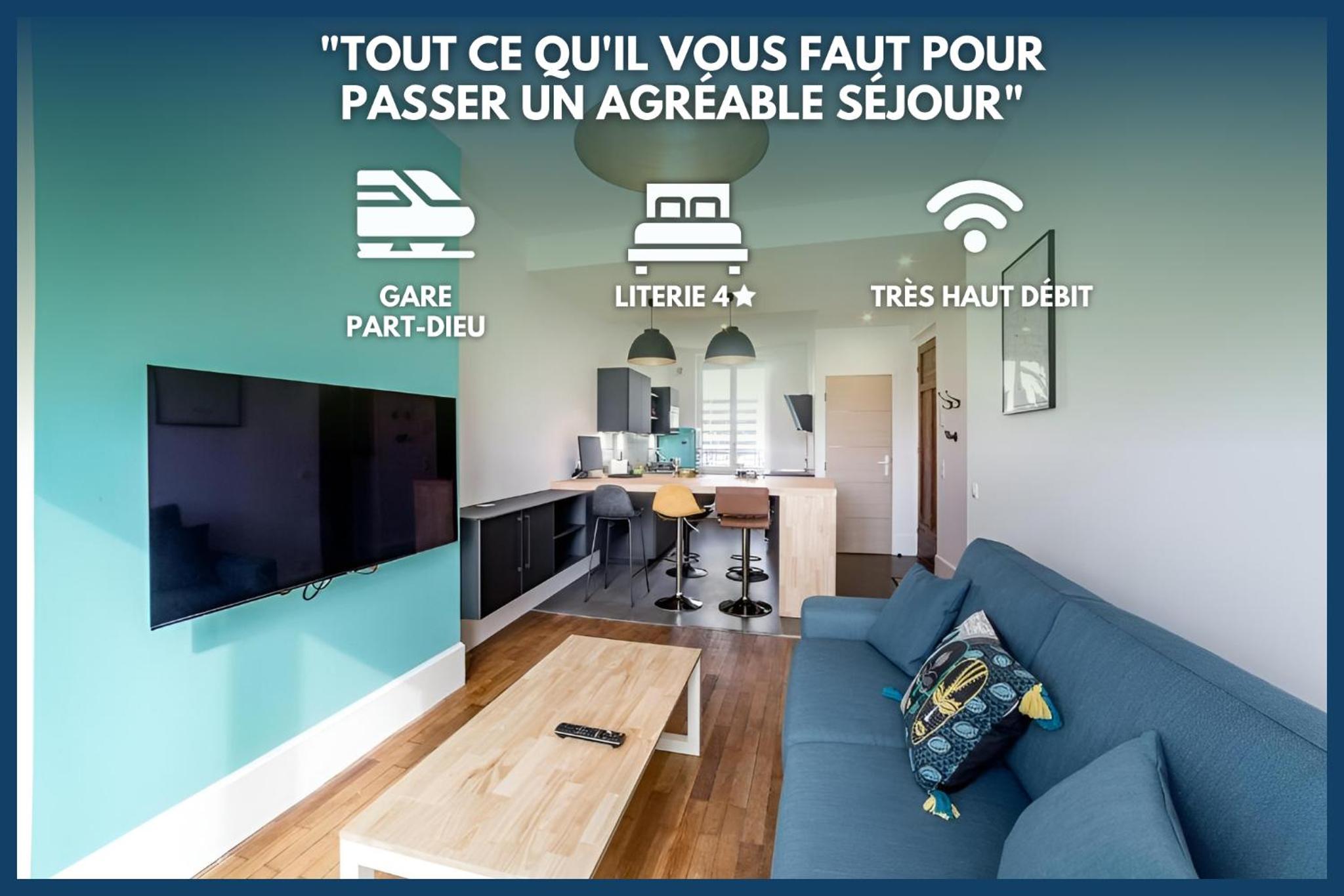 MODERNE - PartDieu l Spacieux l Bureau by Dreamy Flat Lyon