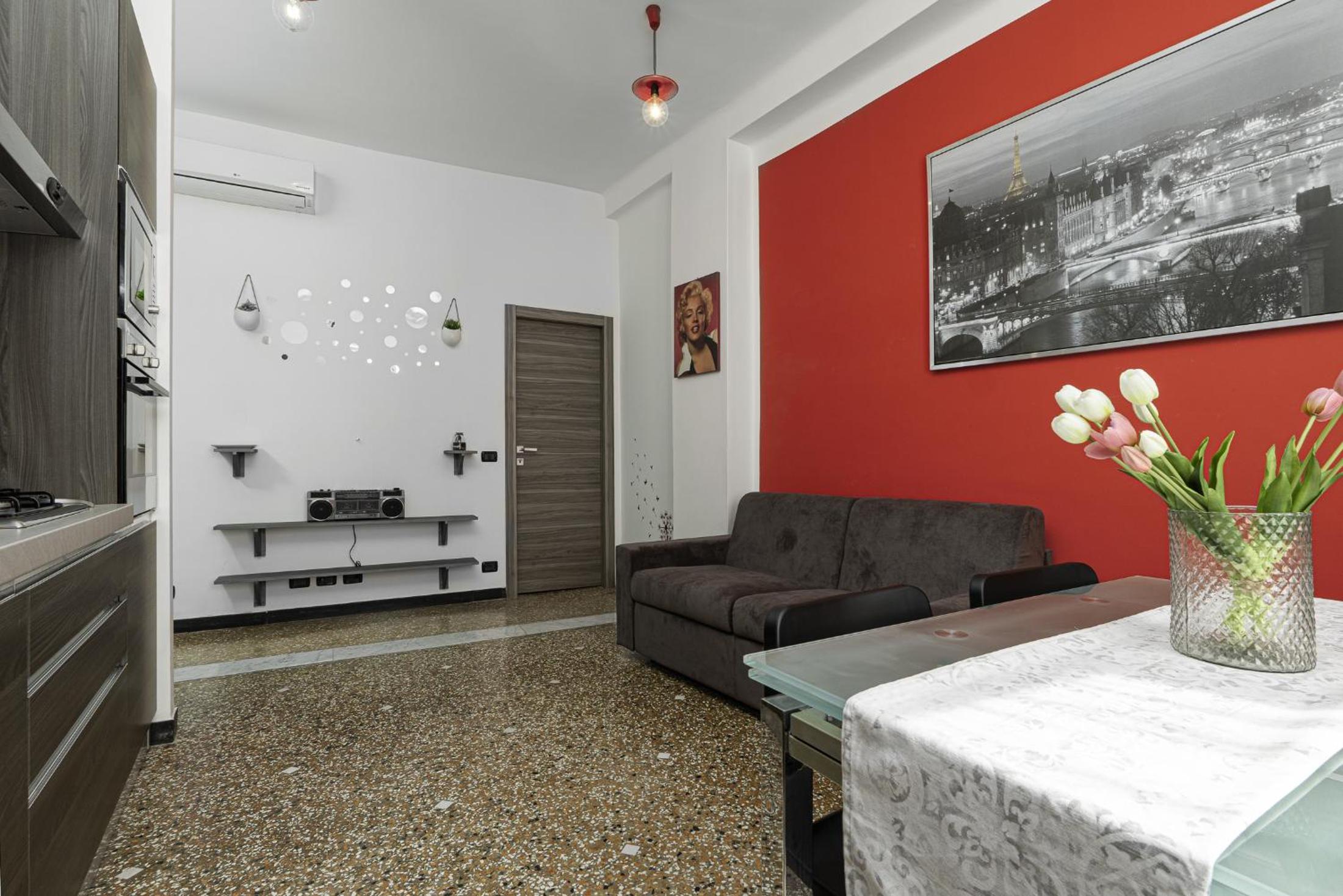 Rosa Homes THE RED - Cozy 2 bedrooms Genoa Historic Center, Aquarium