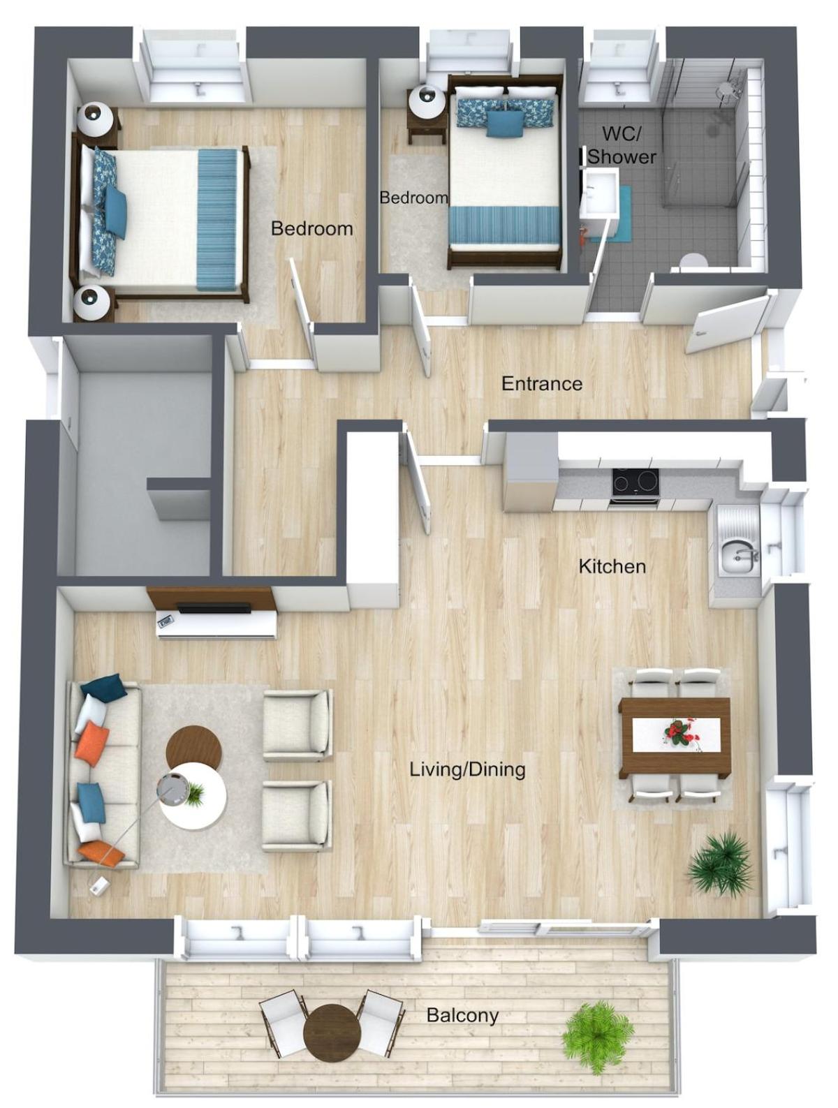 AlbLoft - Modernes neues Apartment nahe City & Alb für bis zu 6 Personen in Kirchentellinsfurt