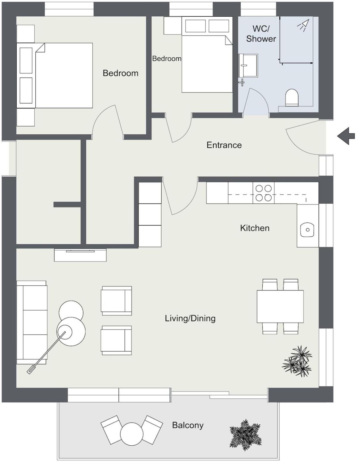 AlbLoft - Modernes neues Apartment nahe City & Alb für bis zu 6 Personen in Kirchentellinsfurt