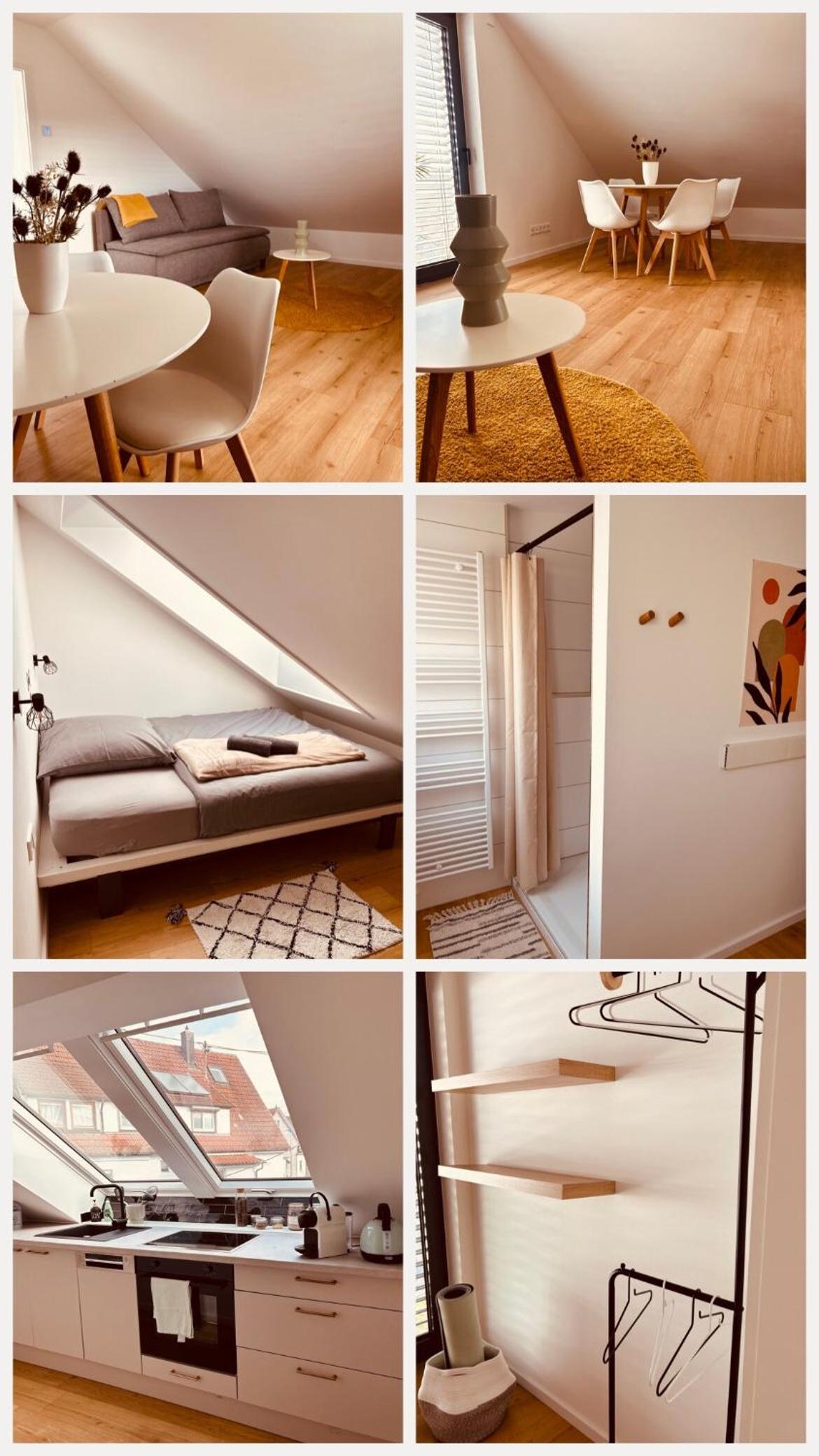 DachNest - Wundervolles neues Dachgeschoss Apartment für bis zu 4 Personen in Kirchentellinsfurt