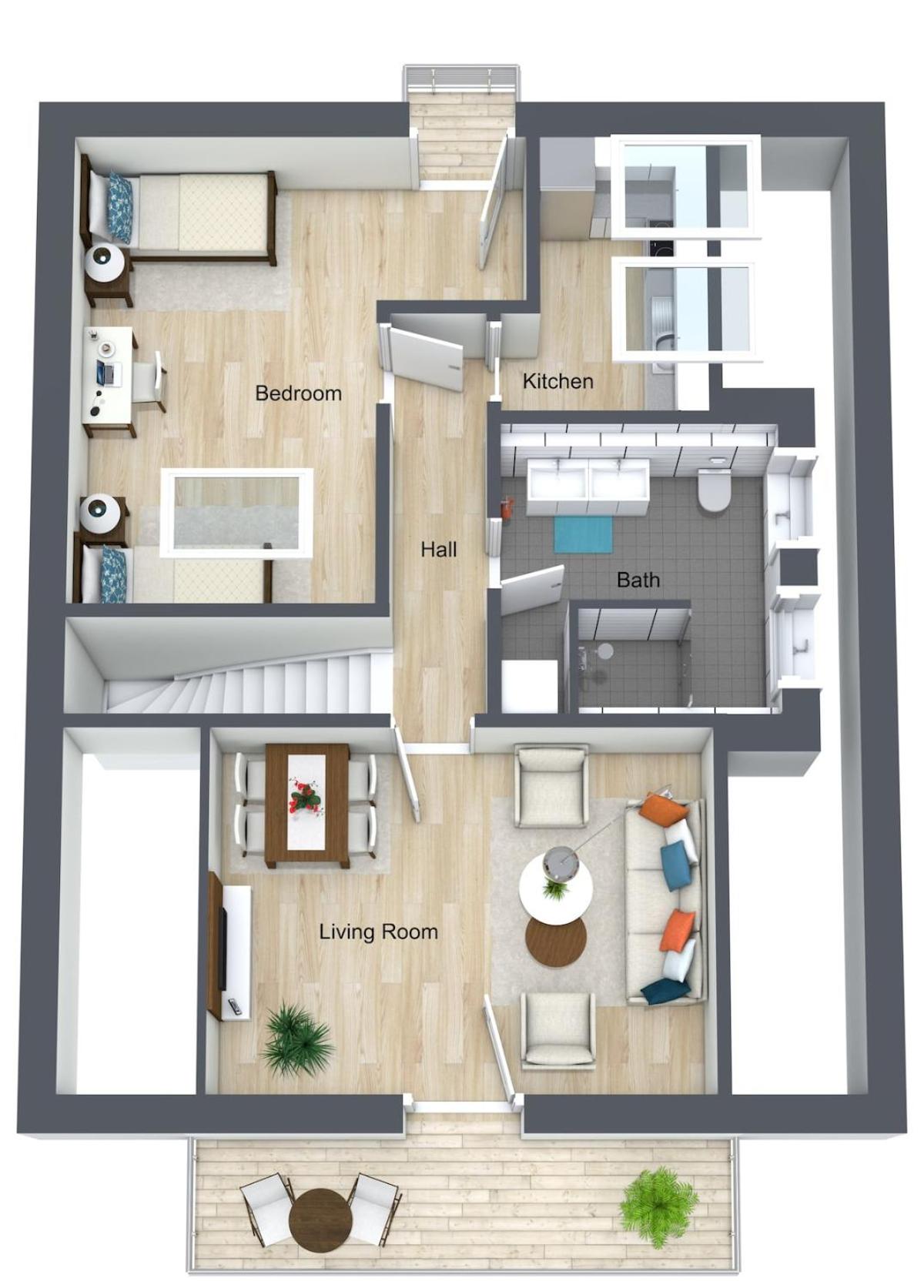 DachNest - Wundervolles neues Dachgeschoss Apartment für bis zu 4 Personen in Kirchentellinsfurt