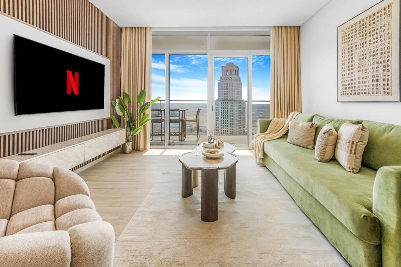 New Beach and Creek View 2BR in Palace Residences