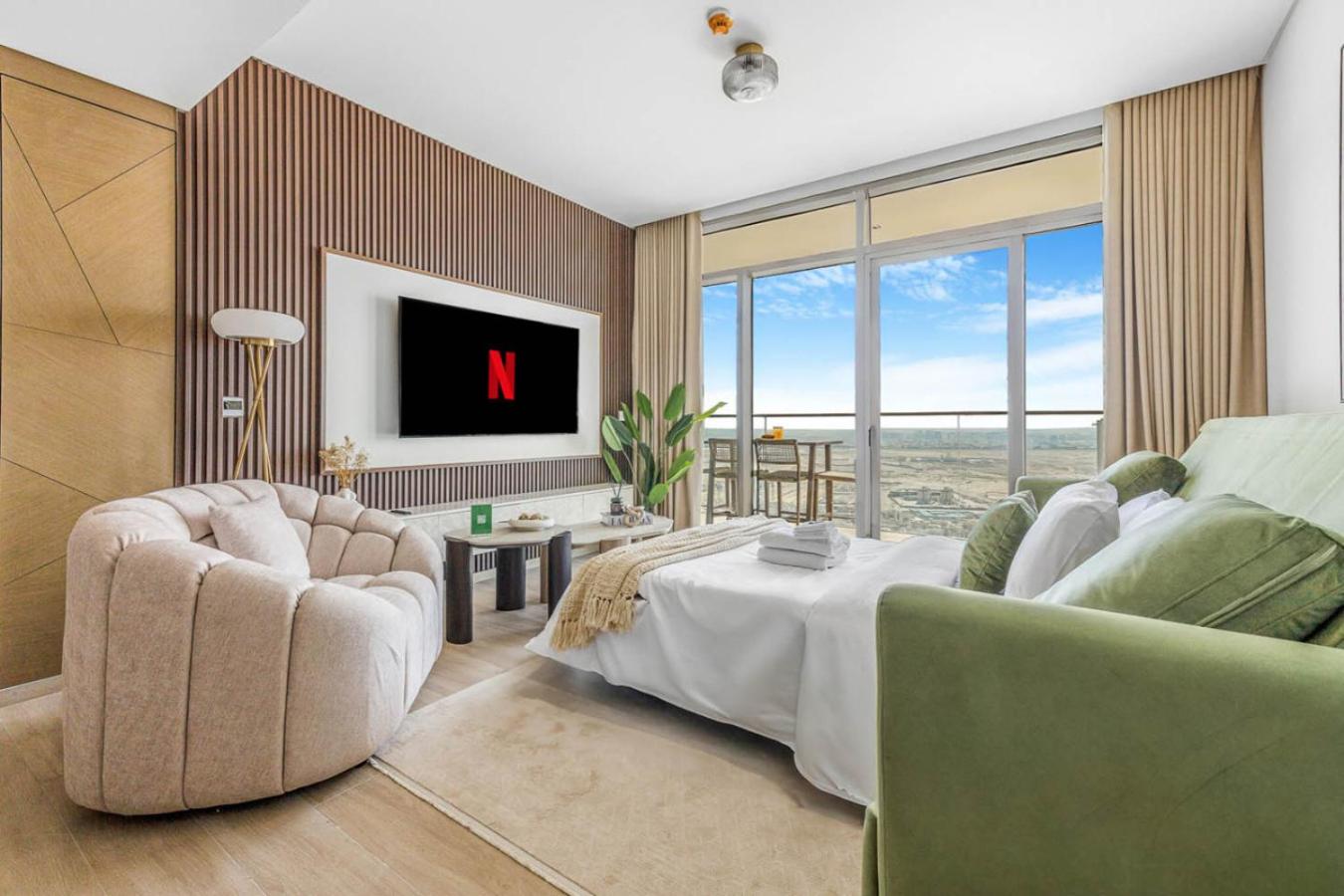 New Beach and Creek View 2BR in Palace Residences