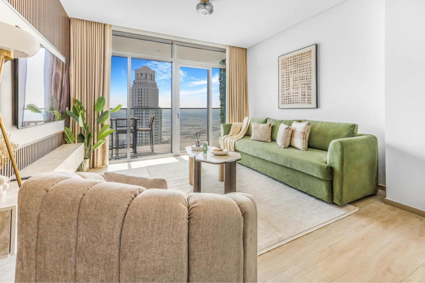 New Beach and Creek View 2BR in Palace Residences