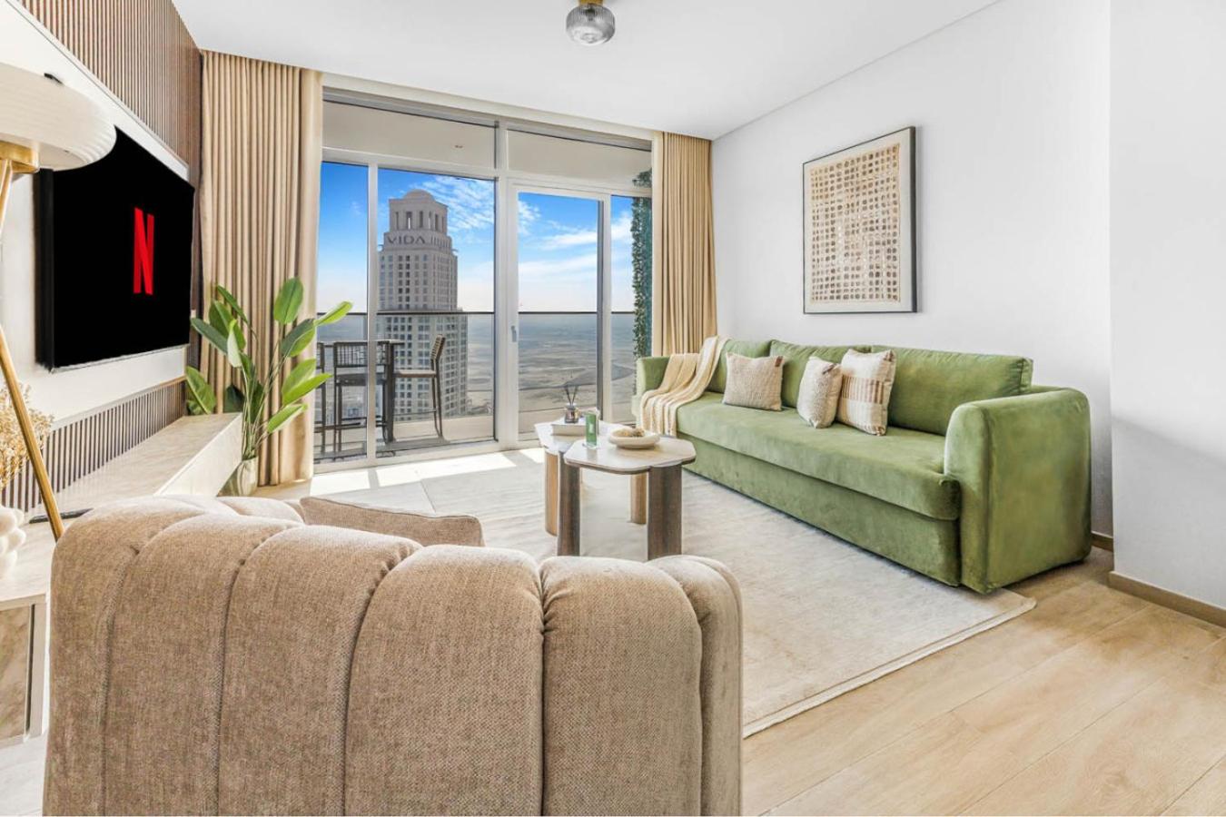 New Beach and Creek View 2BR in Palace Residences