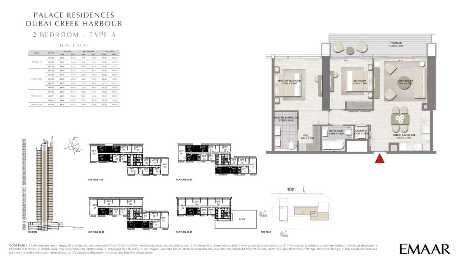 New Beach and Creek View 2BR in Palace Residences