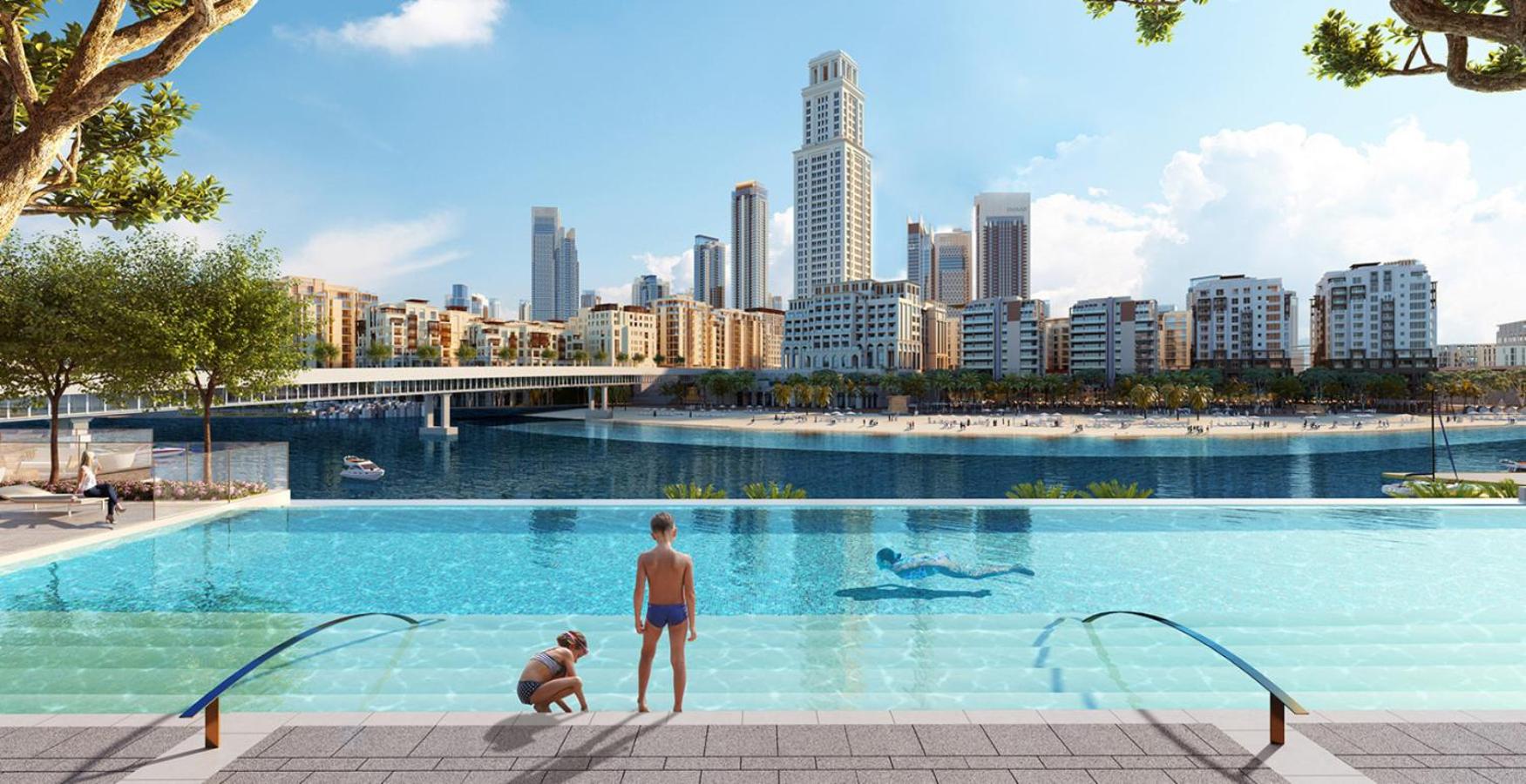 New Beach and Creek View 2BR in Palace Residences