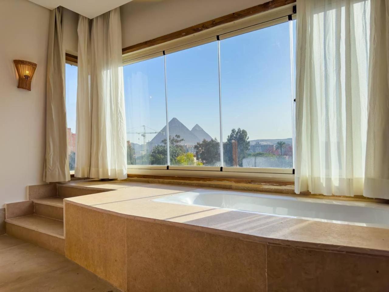 Bohemian Oasis with Pyramids View Ancient Bohemian Giza Khan