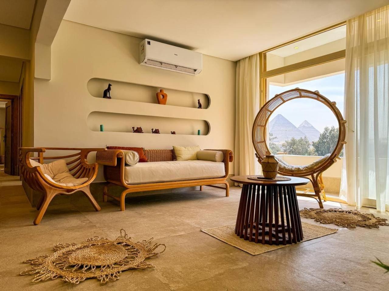 Bohemian Oasis with Pyramids View Ancient Bohemian Giza Khan