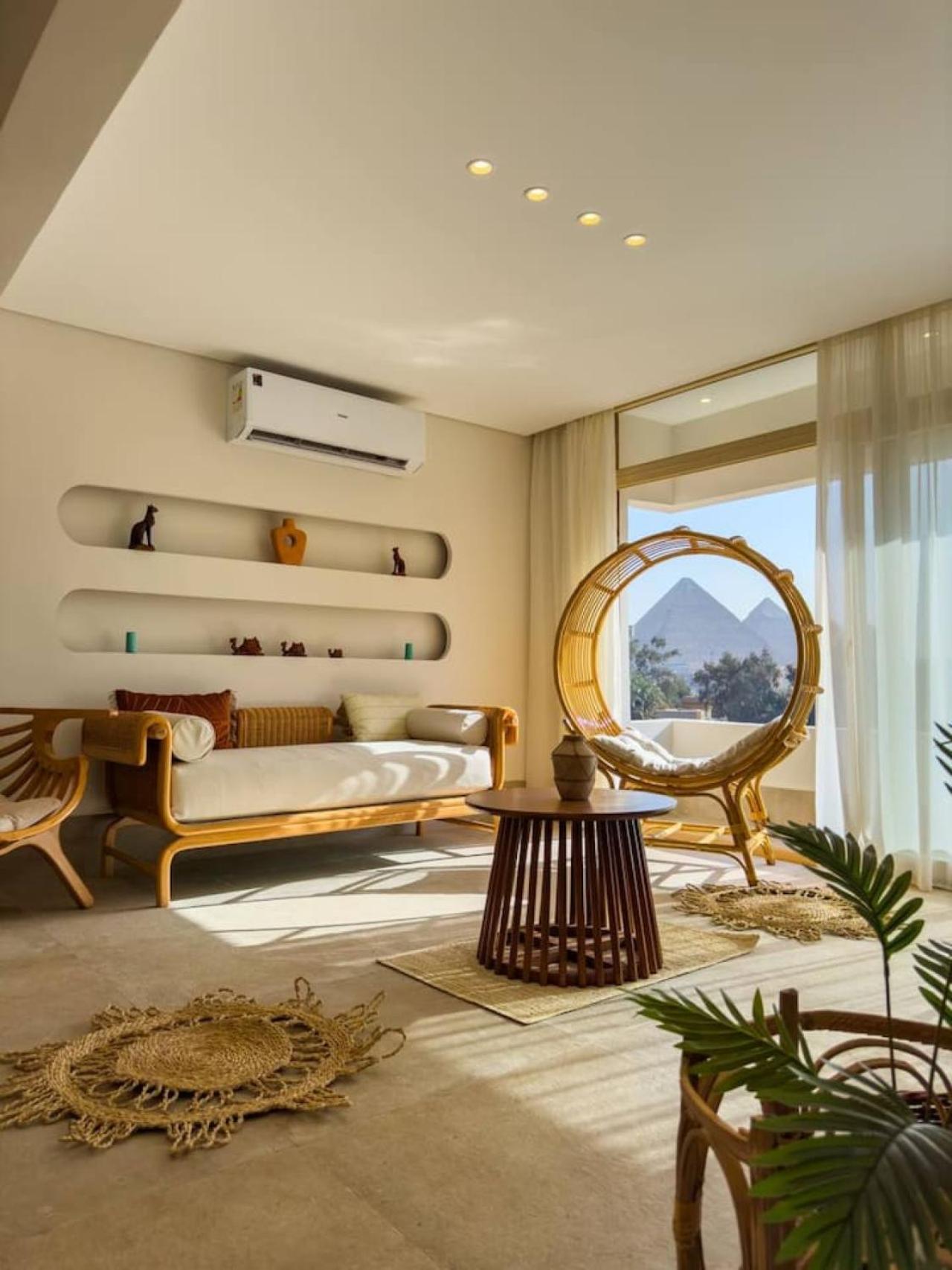 Bohemian Oasis with Pyramids View Ancient Bohemian Giza Khan