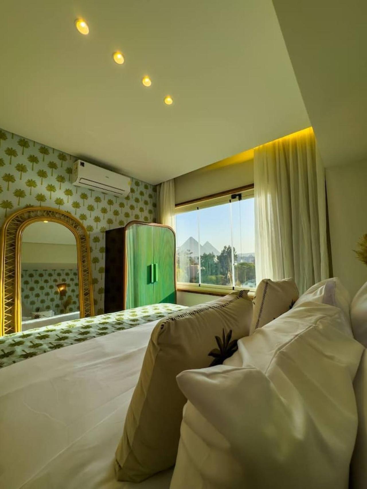 Bohemian Oasis with Pyramids View Ancient Bohemian Giza Khan