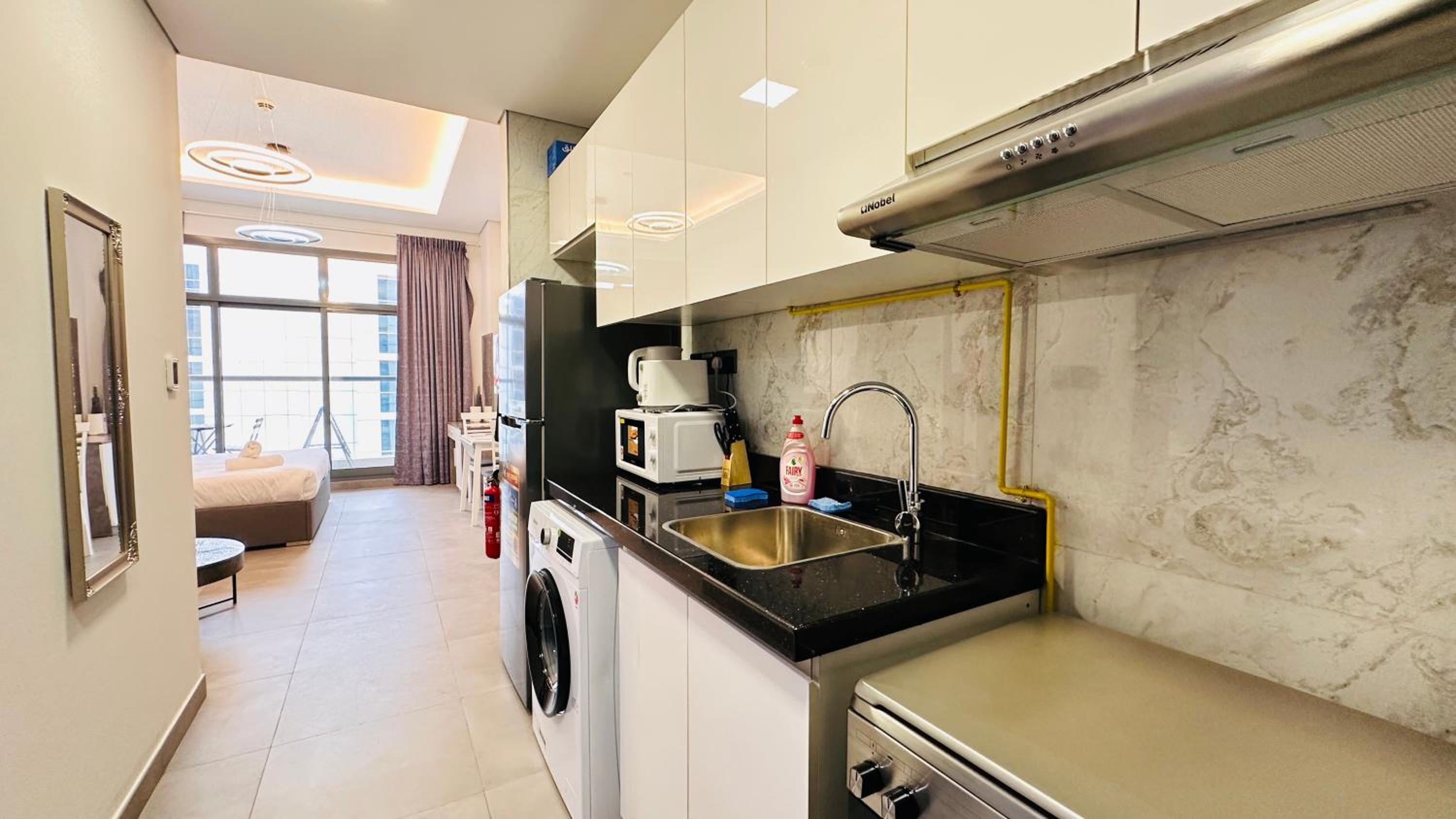 Upscale Apartment at Oval Tower Near Downtown with Balcony and Parking by Belvilla