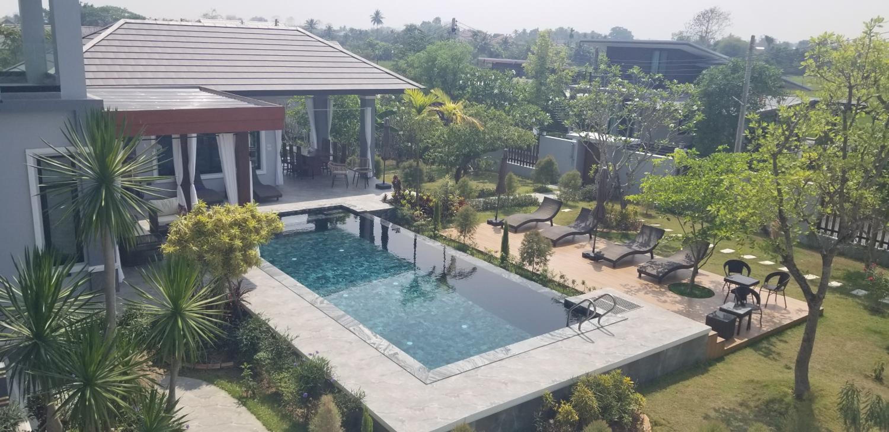 The garden pool villa resort at Doi Saket