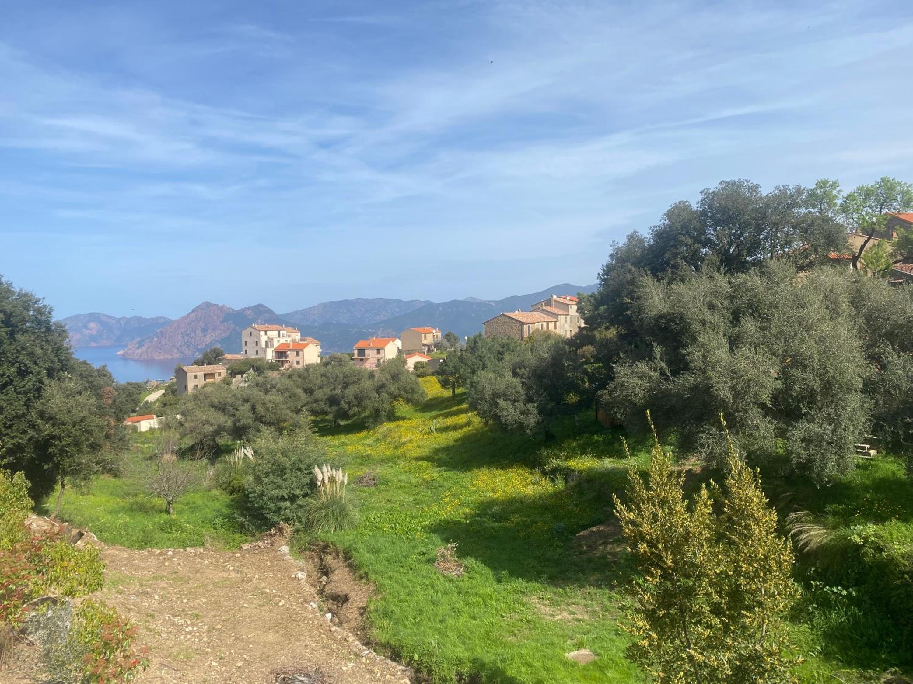 Piana - vue mer et village
