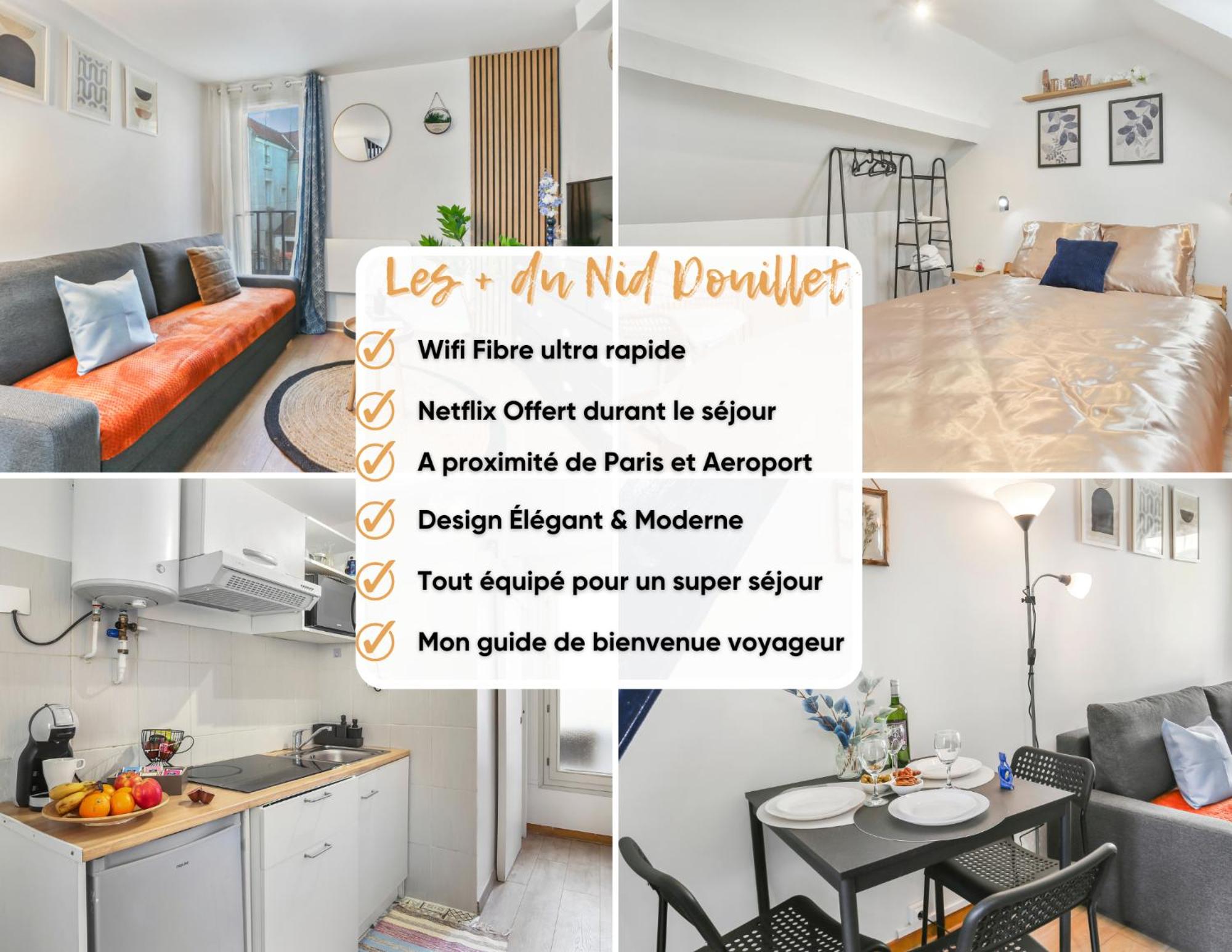 Appartement cosy et lumineux, 20 min de Paris, proche Stade de France et CDG, Wifi