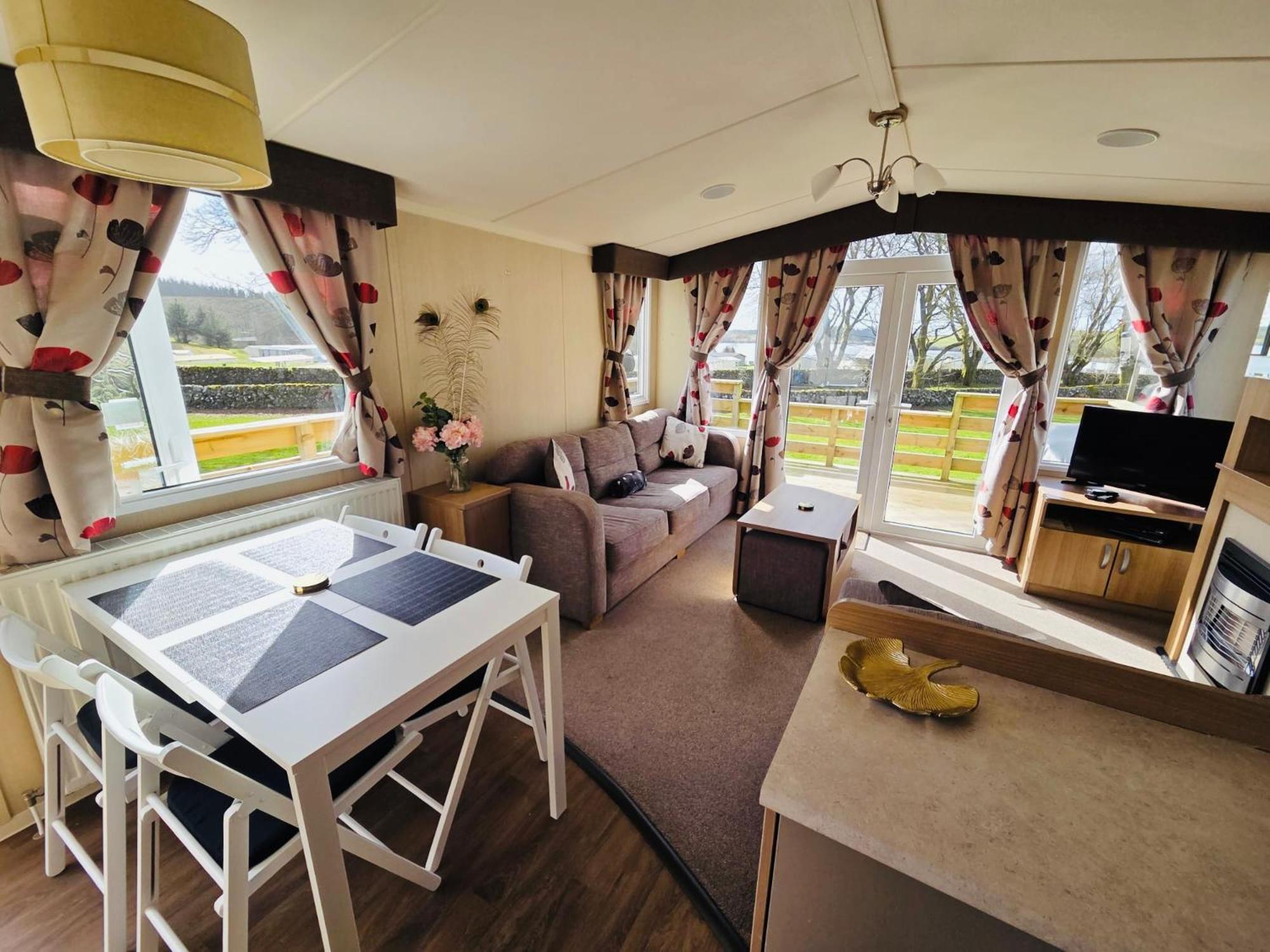 The Canny View at Three Lochs Holiday Park in Balminnoch 3 bedroom sleeps upto 8 guests
