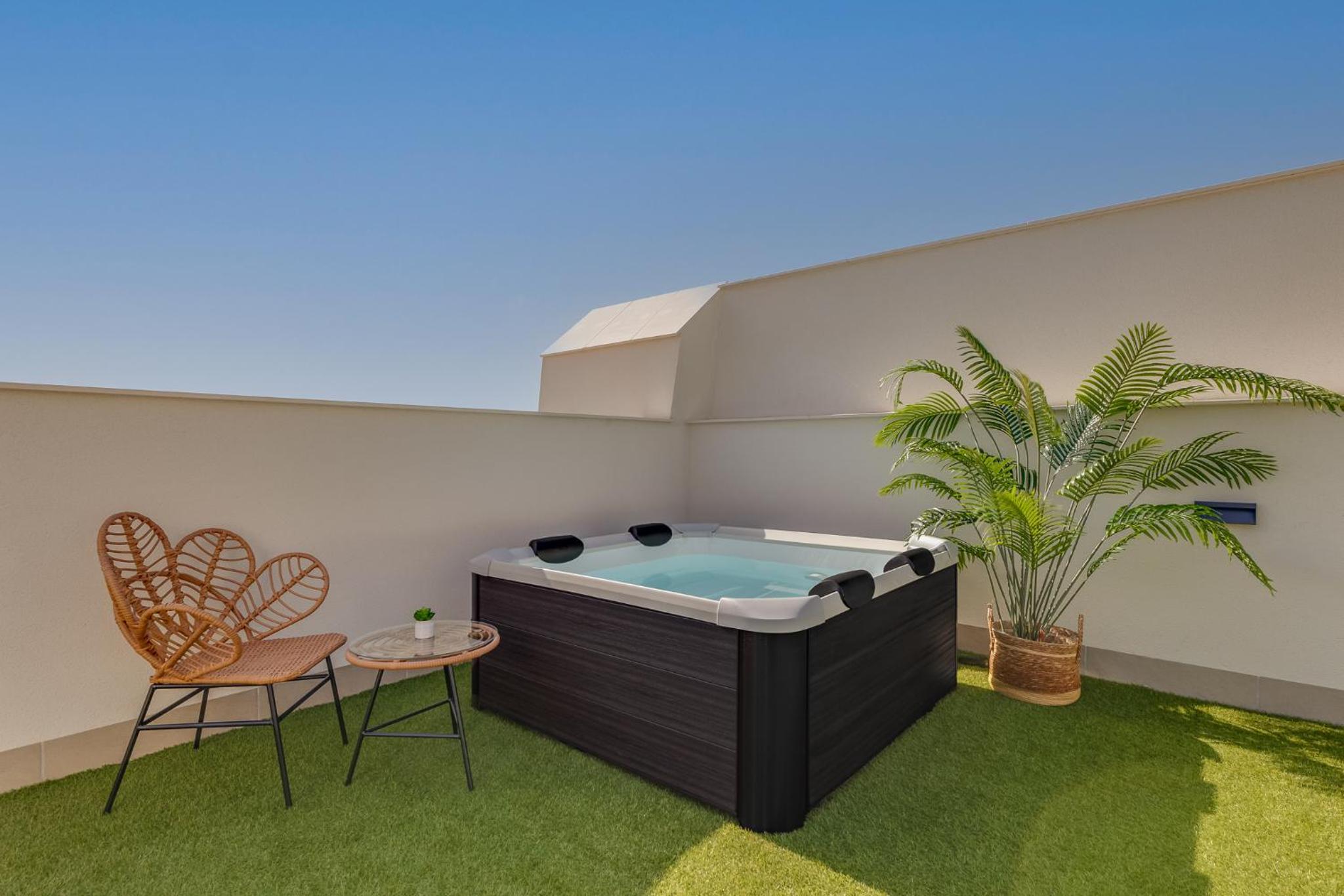 way2sun penthouses Gran Alacant - FREE e-bikes & jacuzzi & solarium & PS5