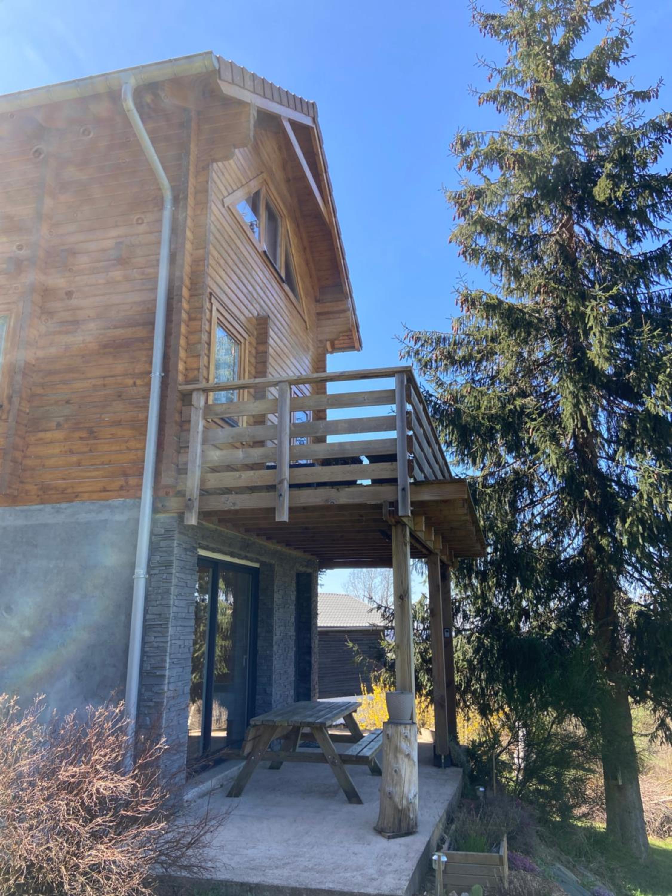 Chalet bois au calme, en lisière de forêt, balcons, sentiers balades Gérardmer & Alsace 