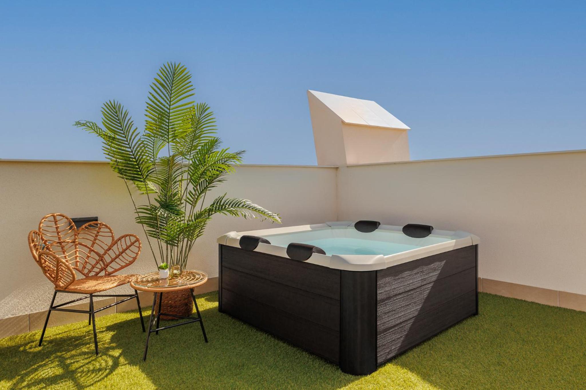 way2sun penthouses Gran Alacant - FREE e-bikes & jacuzzi & solarium & PS5
