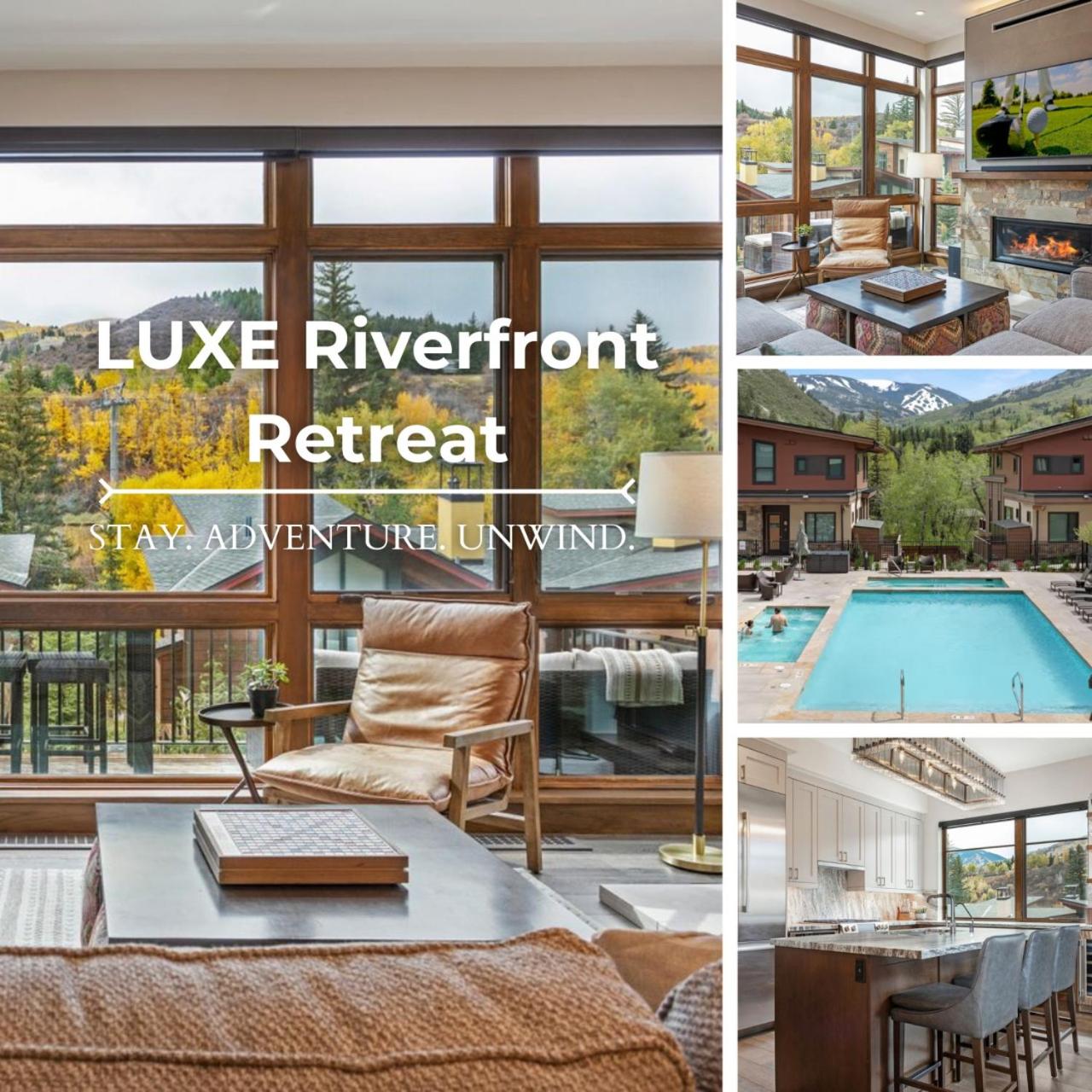 LUXE Riverfront Mountain Retreat Walk to Gondola