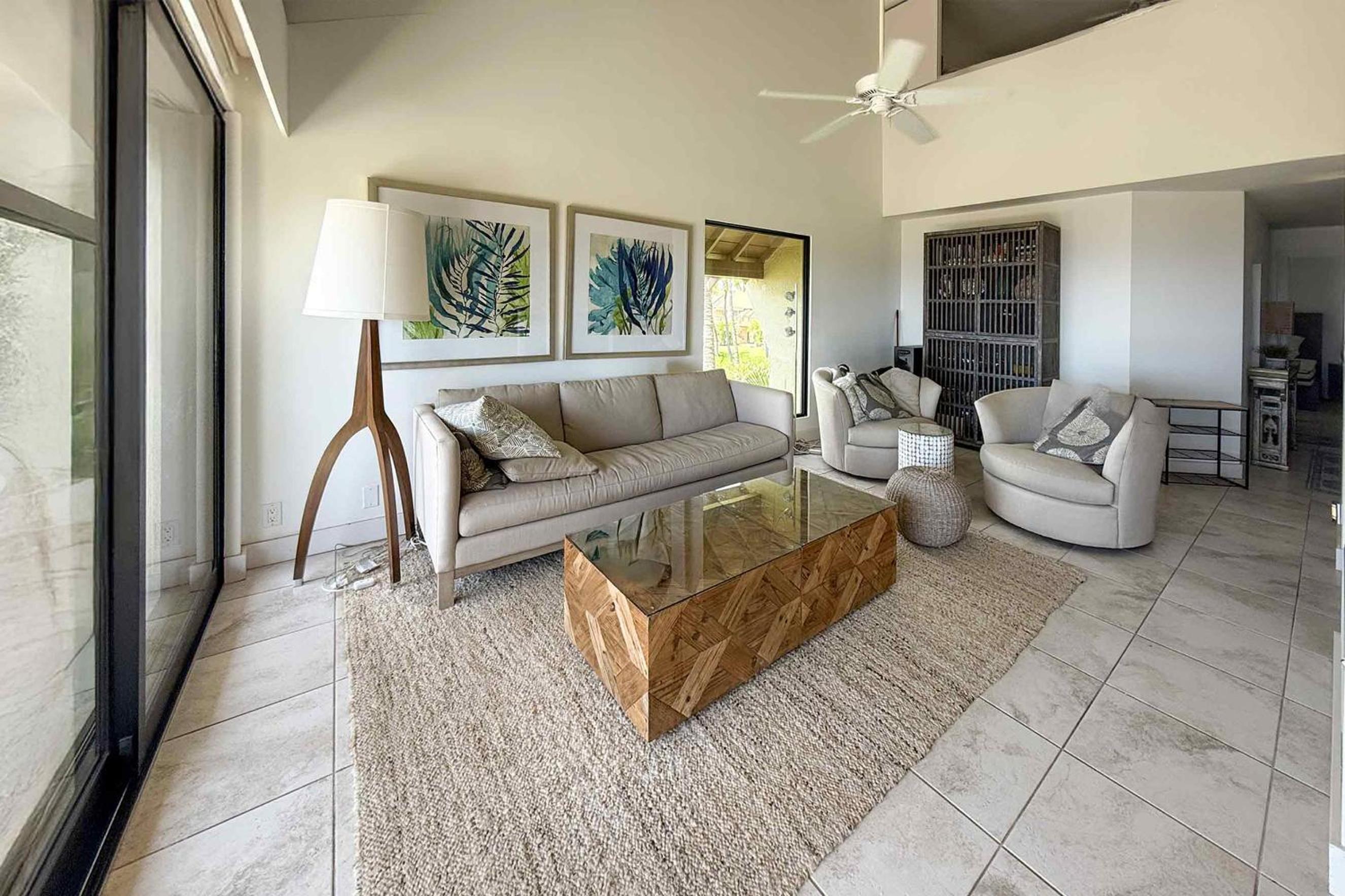Maui Kamaole A-206 - Prime Location, Stunning Renovation, Large Lanai, Split AC!