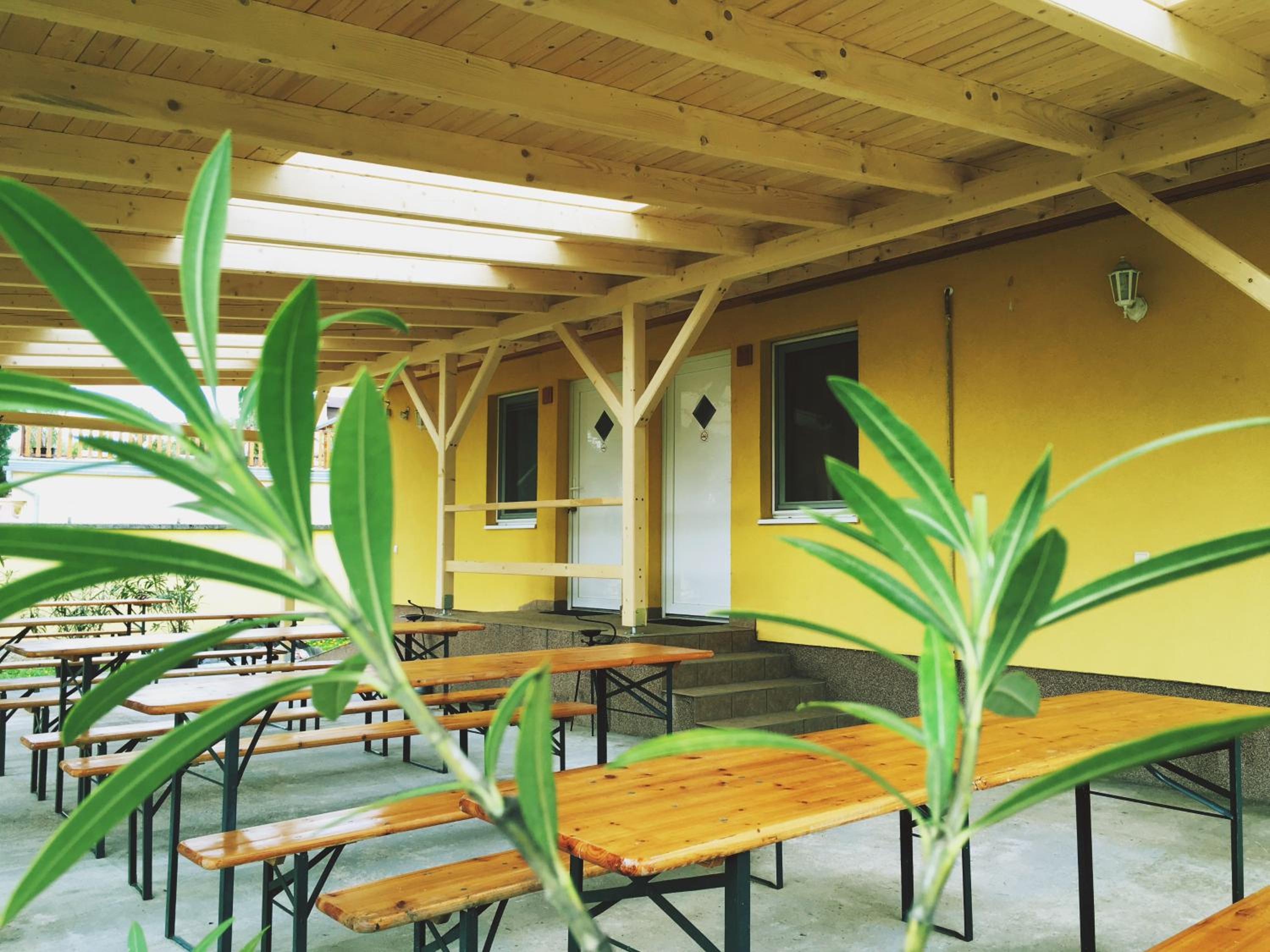 outdoor BBQ area