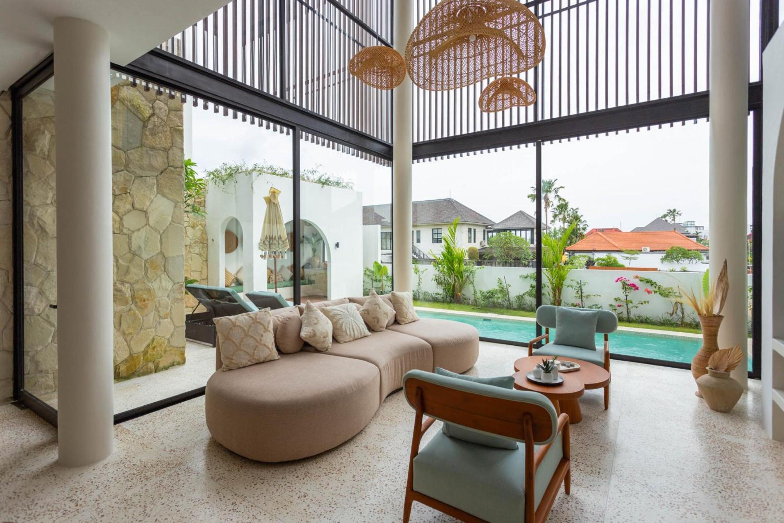 Villa Oria Canggu - Brand new 3BR mediterranean Villa with Ricefield sunset view