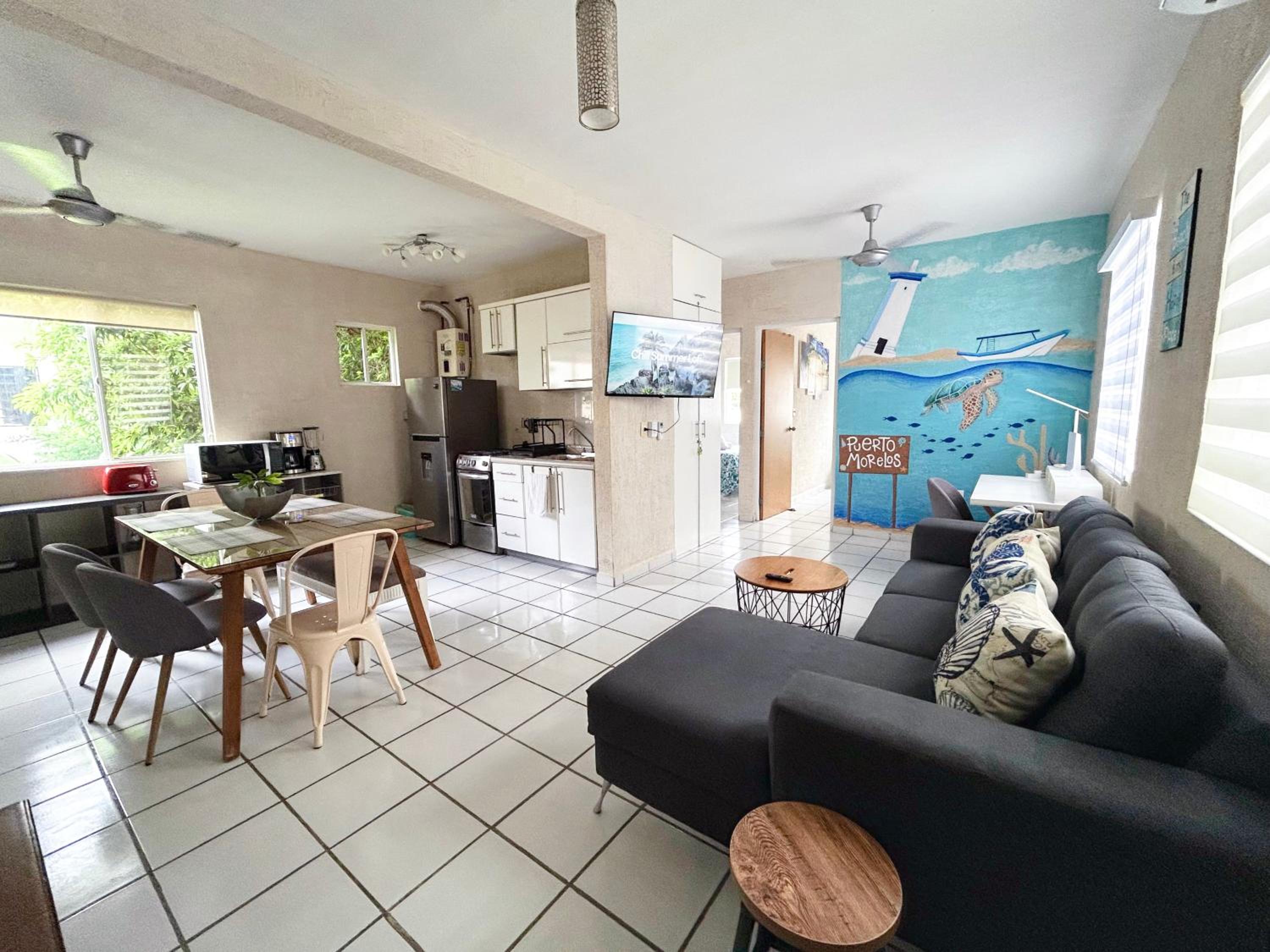Loft Yexalem In Puerto Morelos 7 Min to the Beach