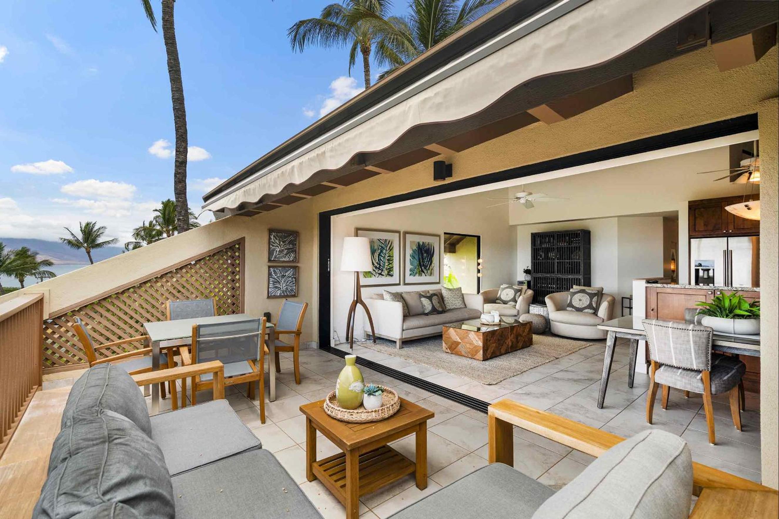 Maui Kamaole A-206 - Prime Location, Stunning Renovation, Large Lanai, Split AC!