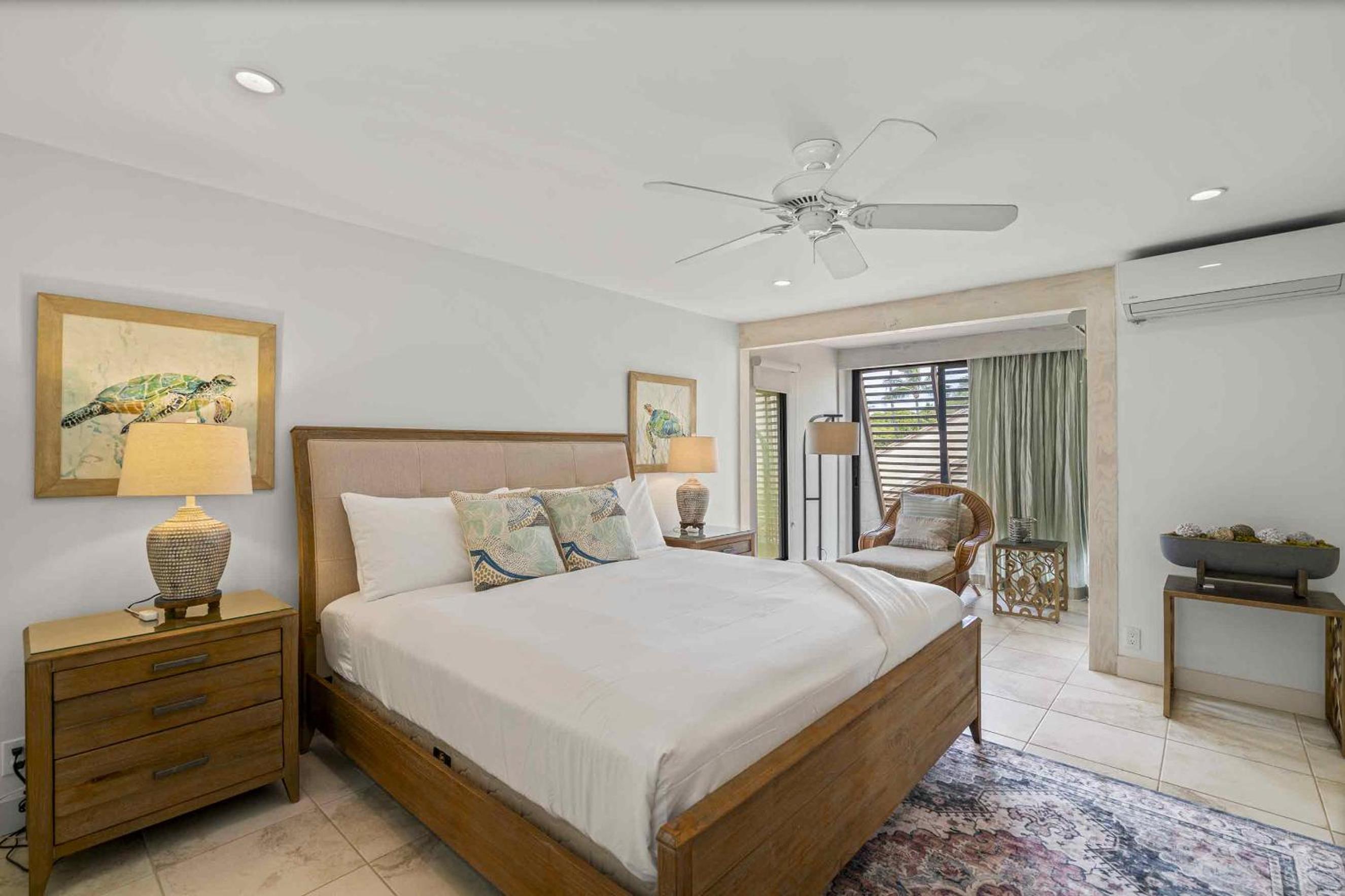 Maui Kamaole A-206 - Prime Location, Stunning Renovation, Large Lanai, Split AC!