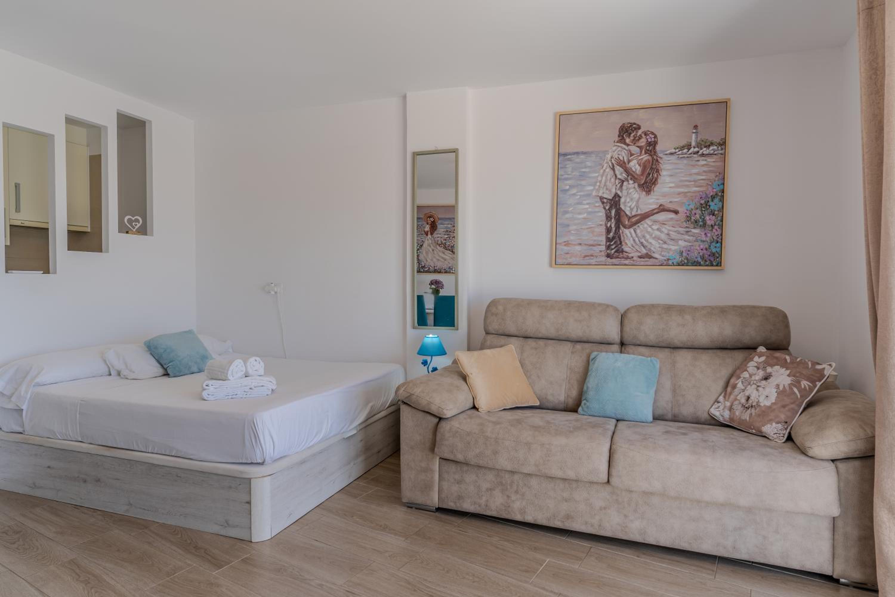 Malibu park studio with ocean views & heated pool
